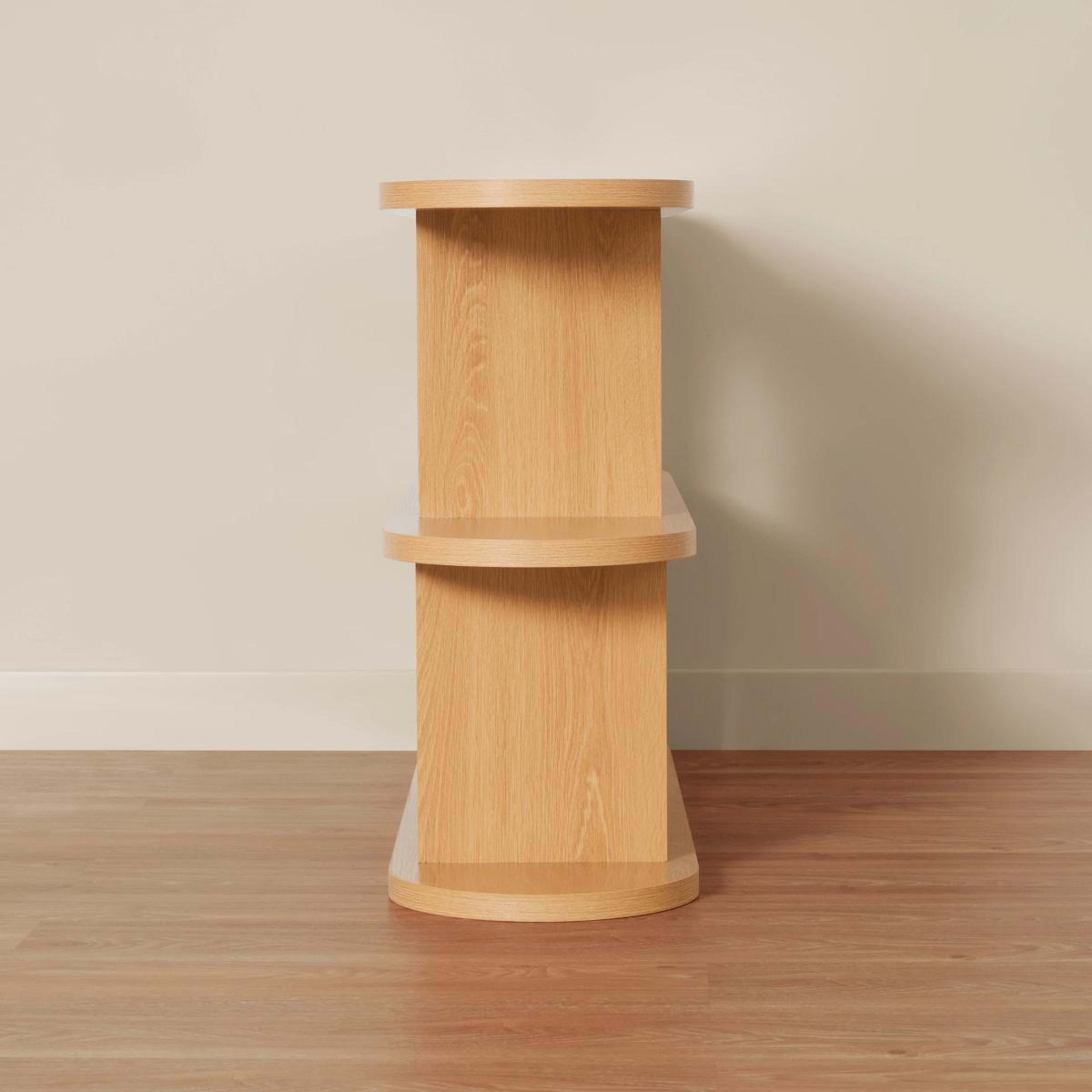 4 3 Tier Bookshelf - Oak, 4 of 6