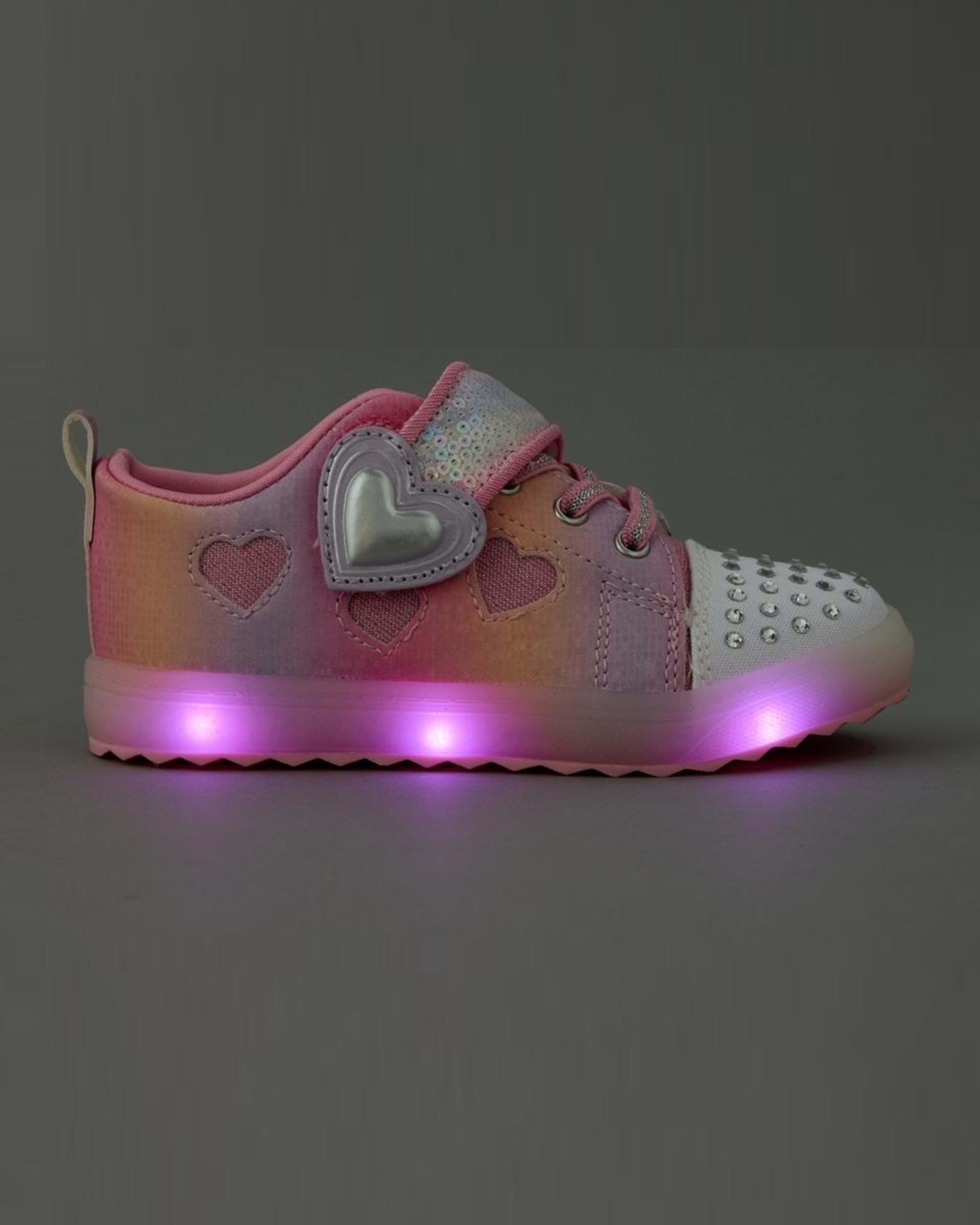 2 Junior Light Up Shoes PASTEL OMBRE, 2 of 6