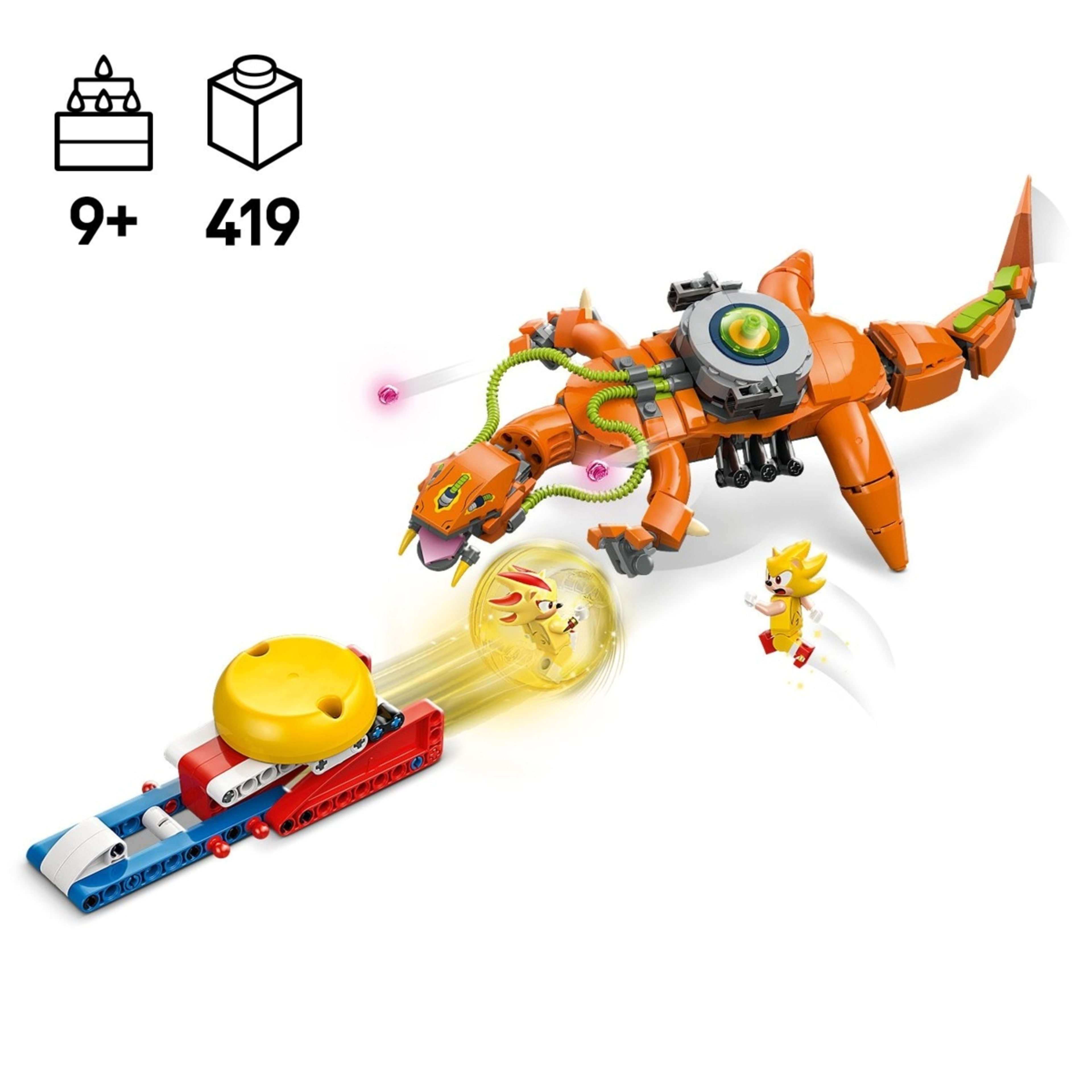 4 LEGO Sonic The Hedgehog Super Shadow vs. Biolizard 77003, 4 of 10