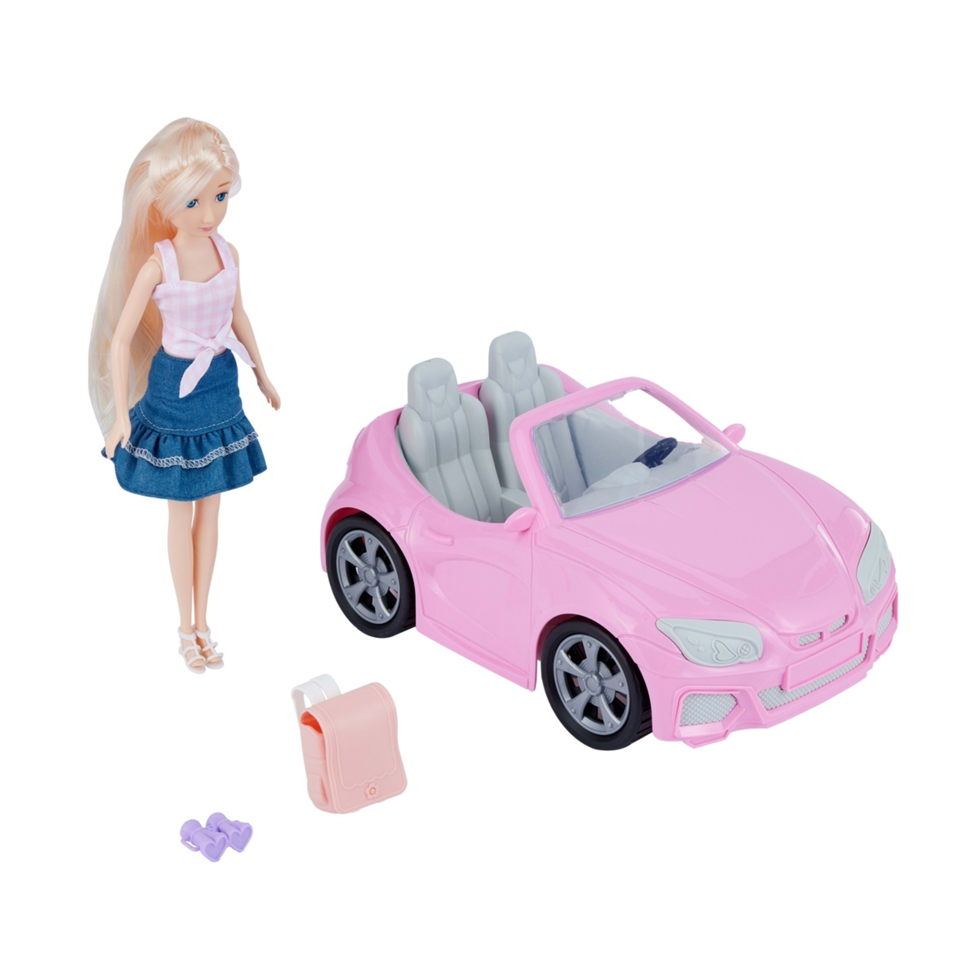 3 4 Piece Fashion Doll Sports Car Playset, 3 of 10
