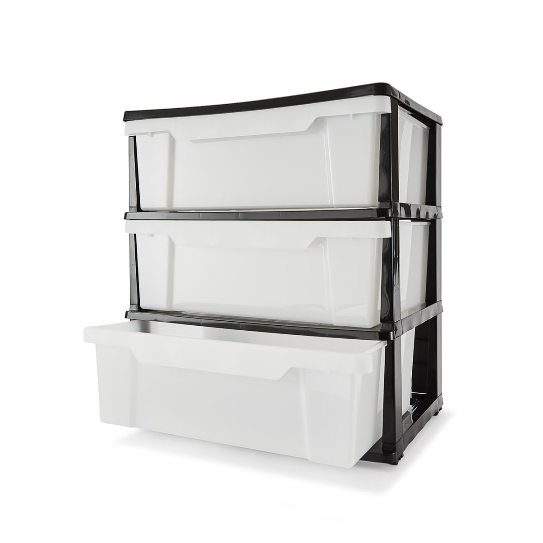 3 Drawer Wide Unit - Kmart