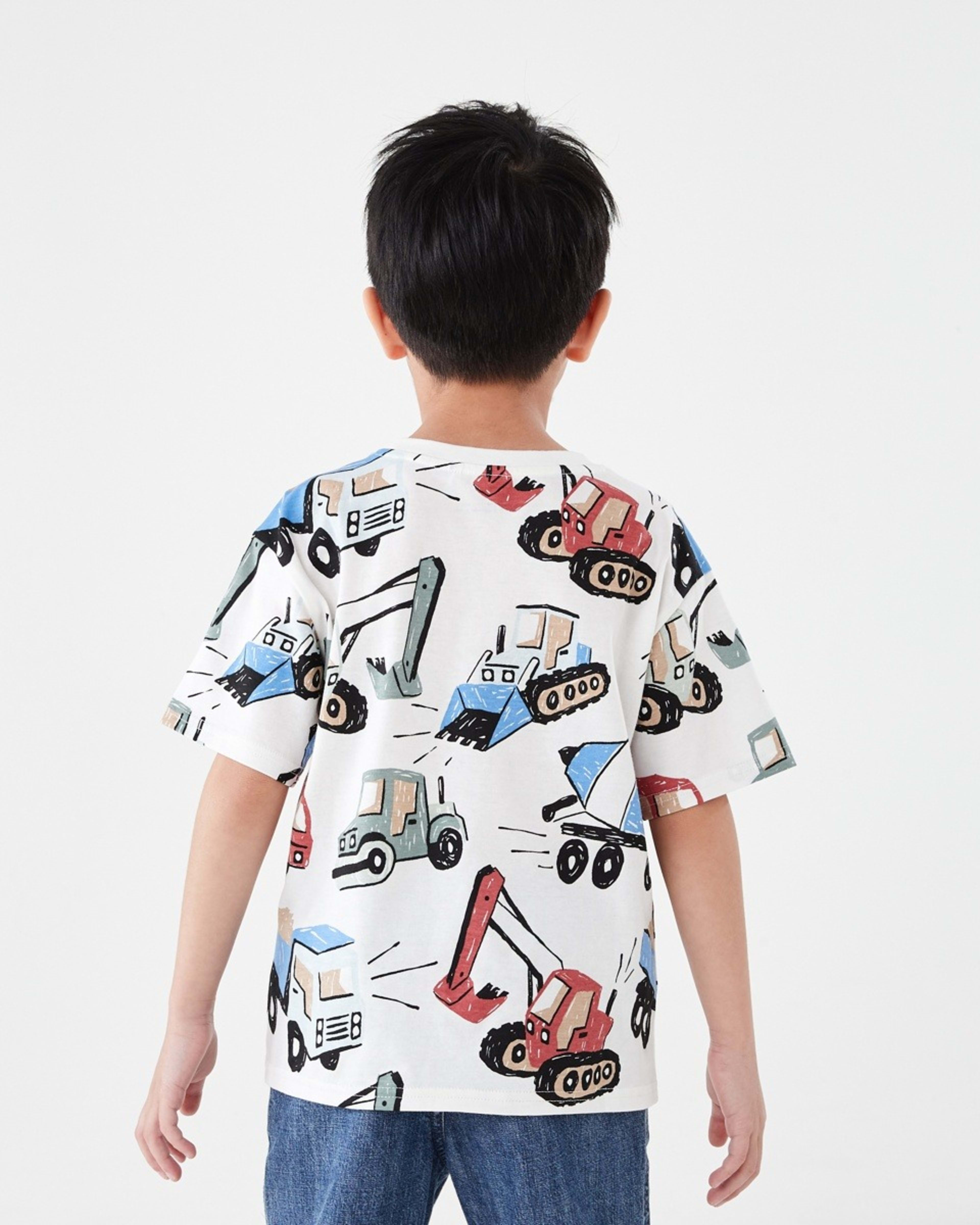 2 All Over Print T-shirt Wht Digger, 2 of 6