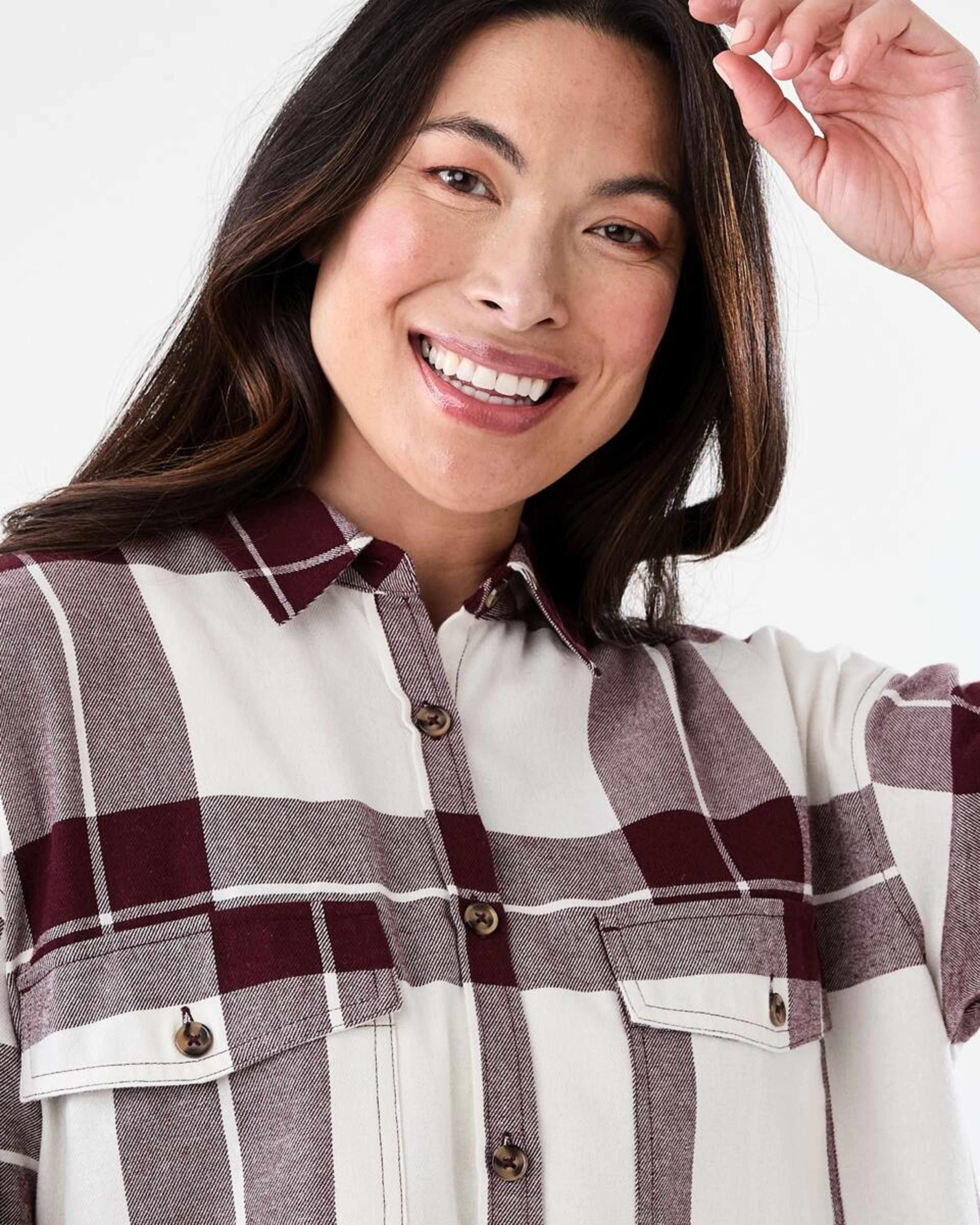 4 Long Sleeve Brushed Check Shirt Abi Check, 4 of 7