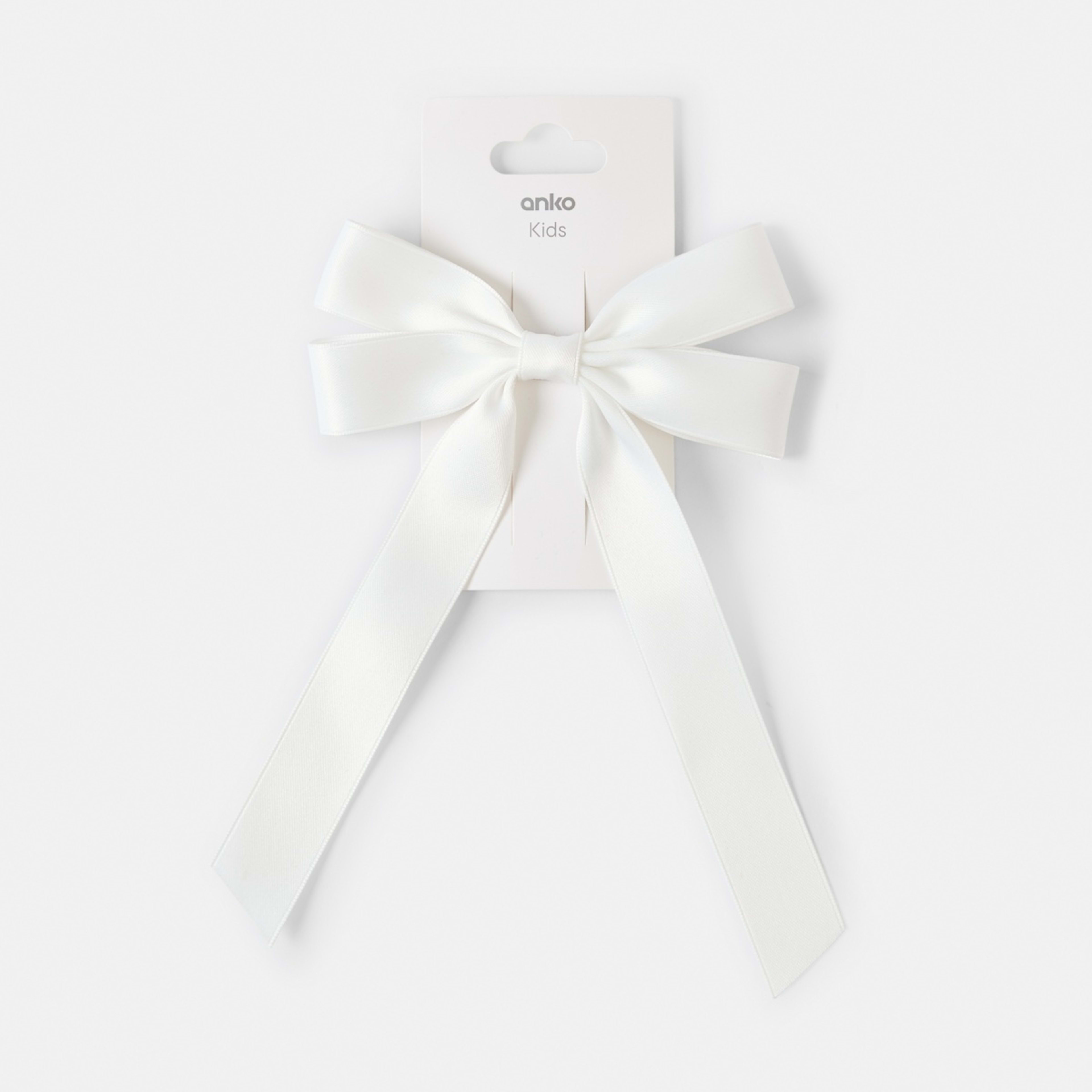 4 Cream Large Bow Hair Clip, 4 of 4