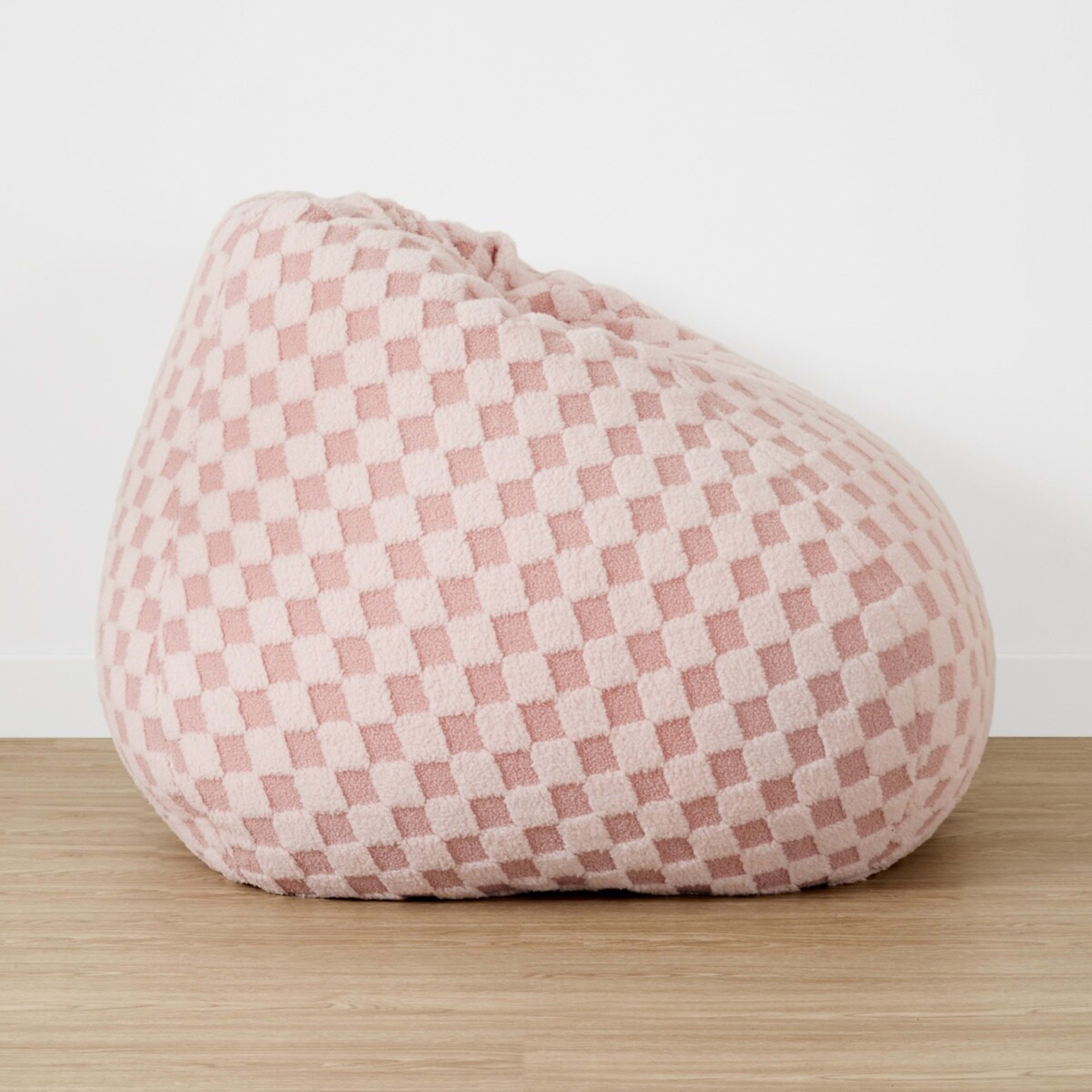 4 Checker Bean Bag - Pink, 4 of 7