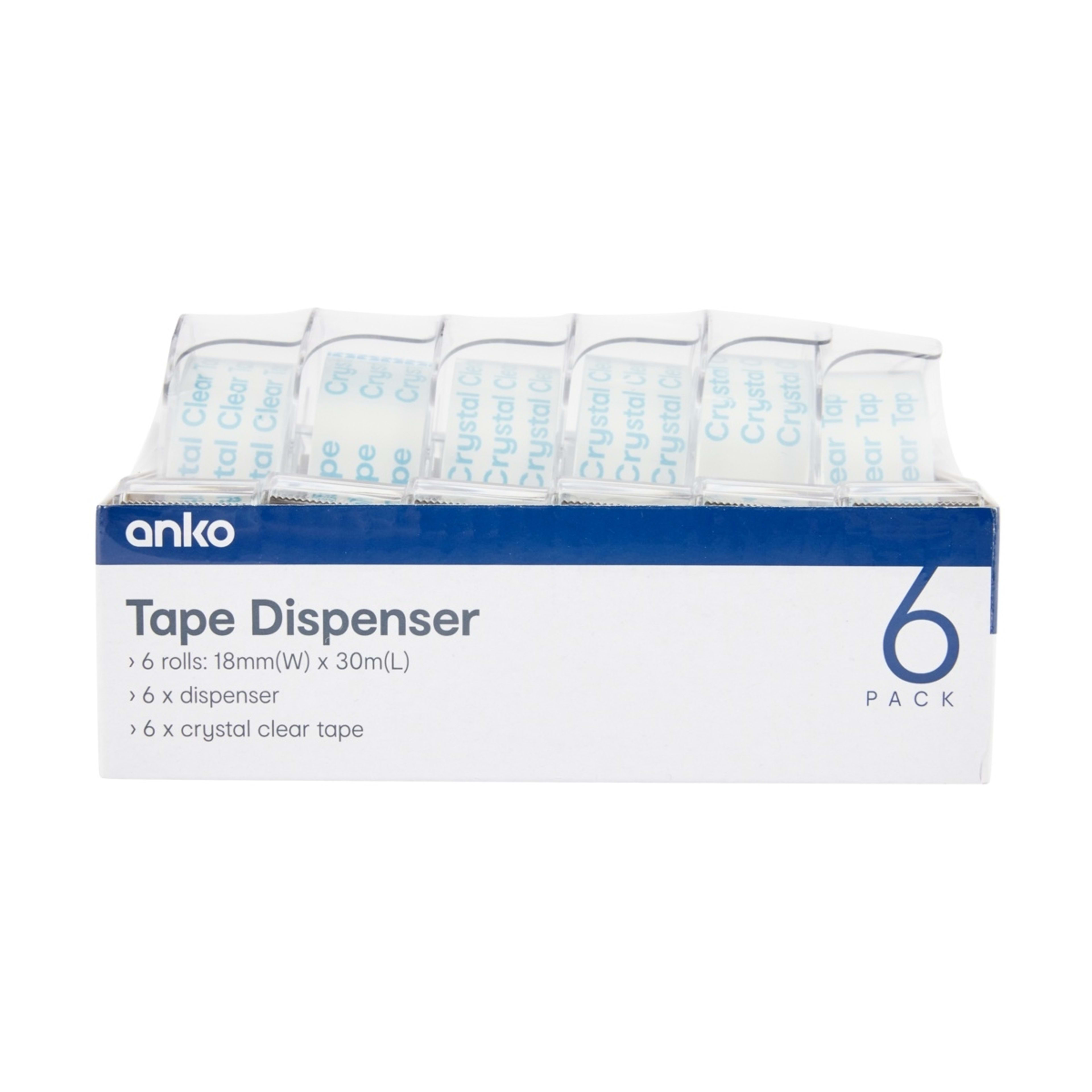 6 6 Pack Tape Dispensers, 6 of 6