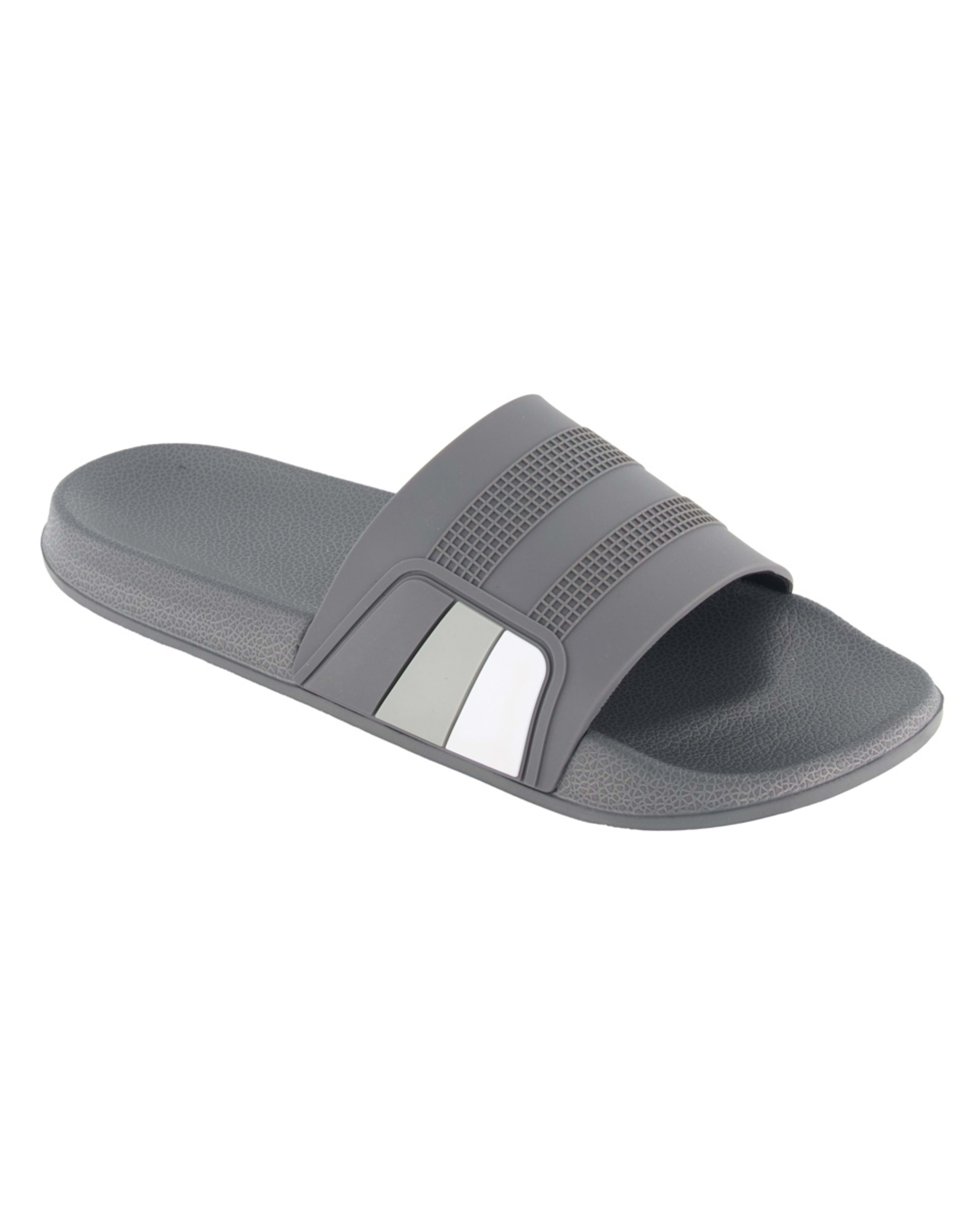 1 Single Band Slides GREYISH CHARCOAL
