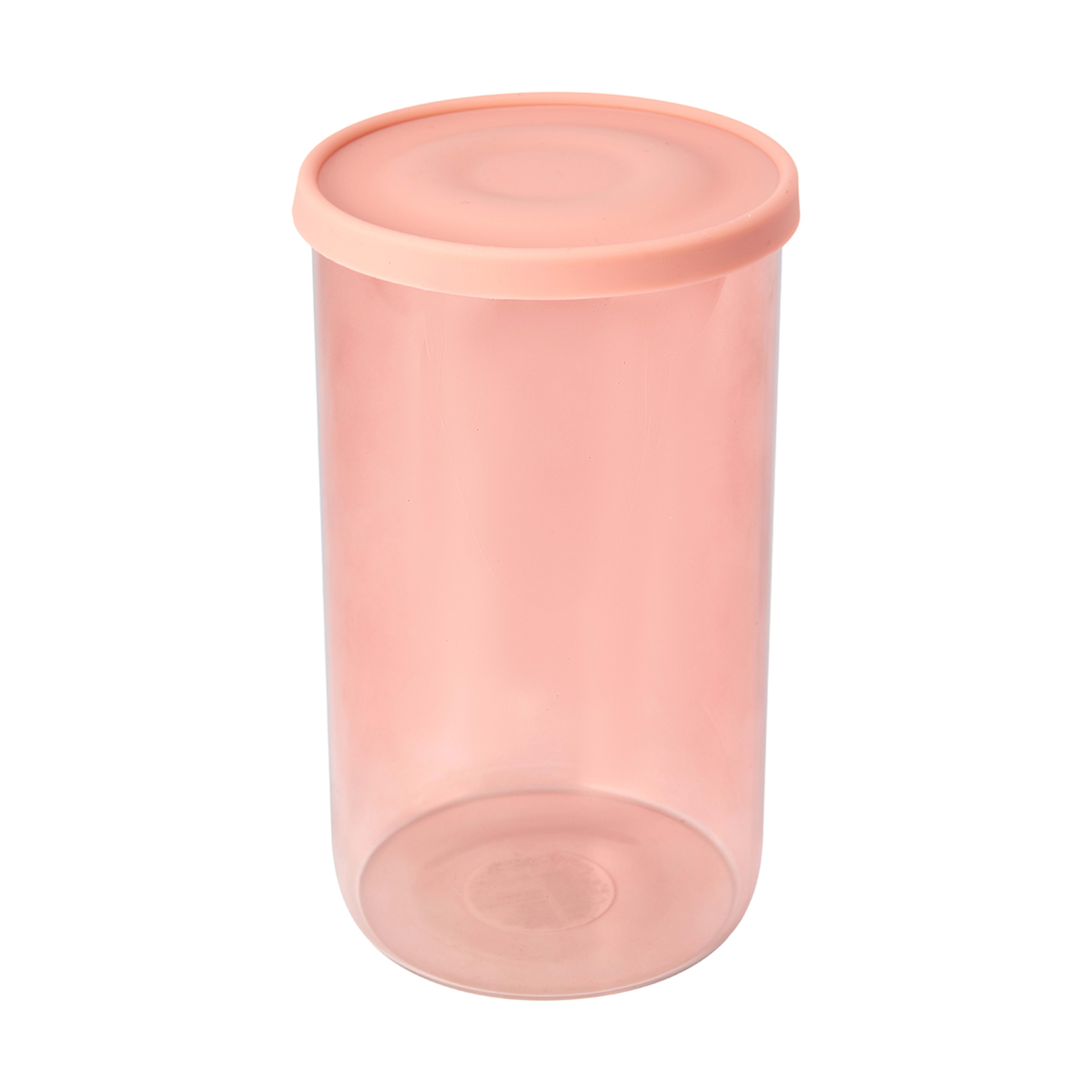 Large Pink Glass Canister Kmart NZ