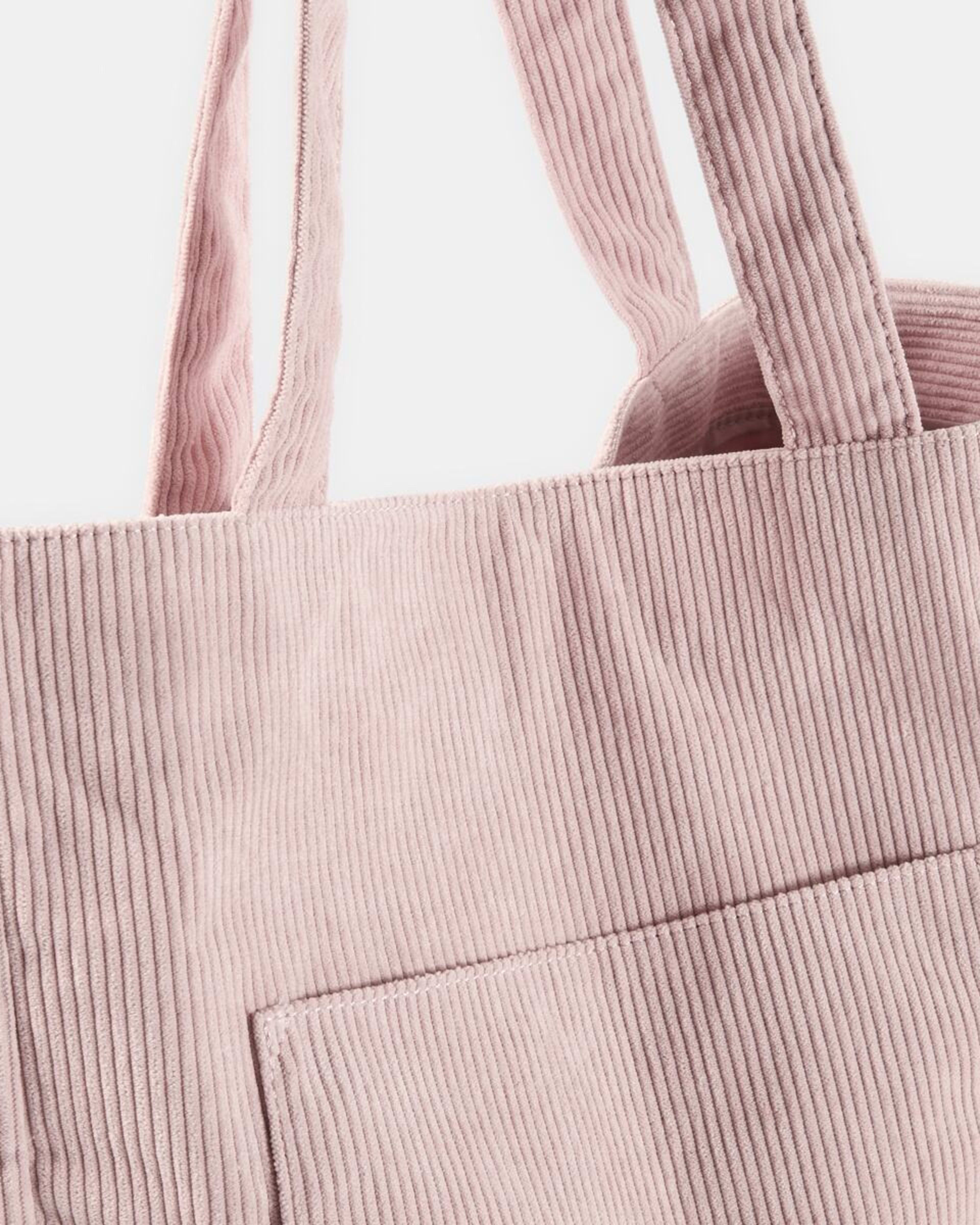 3 Corduroy Tote Bag Rose Pink, 3 of 5