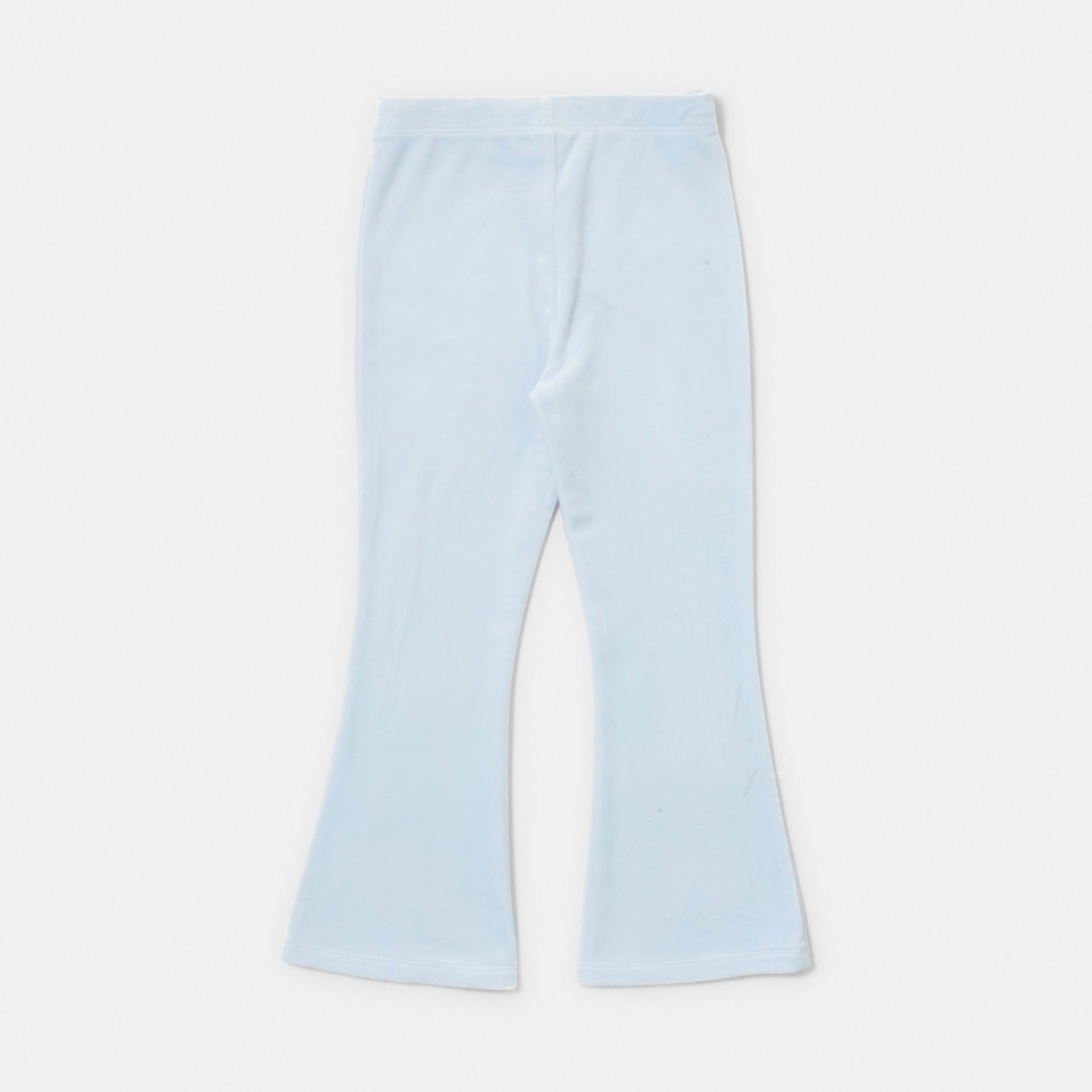 7 Velour Flare Leggings Butterfly Doll Blue, 7 of 7