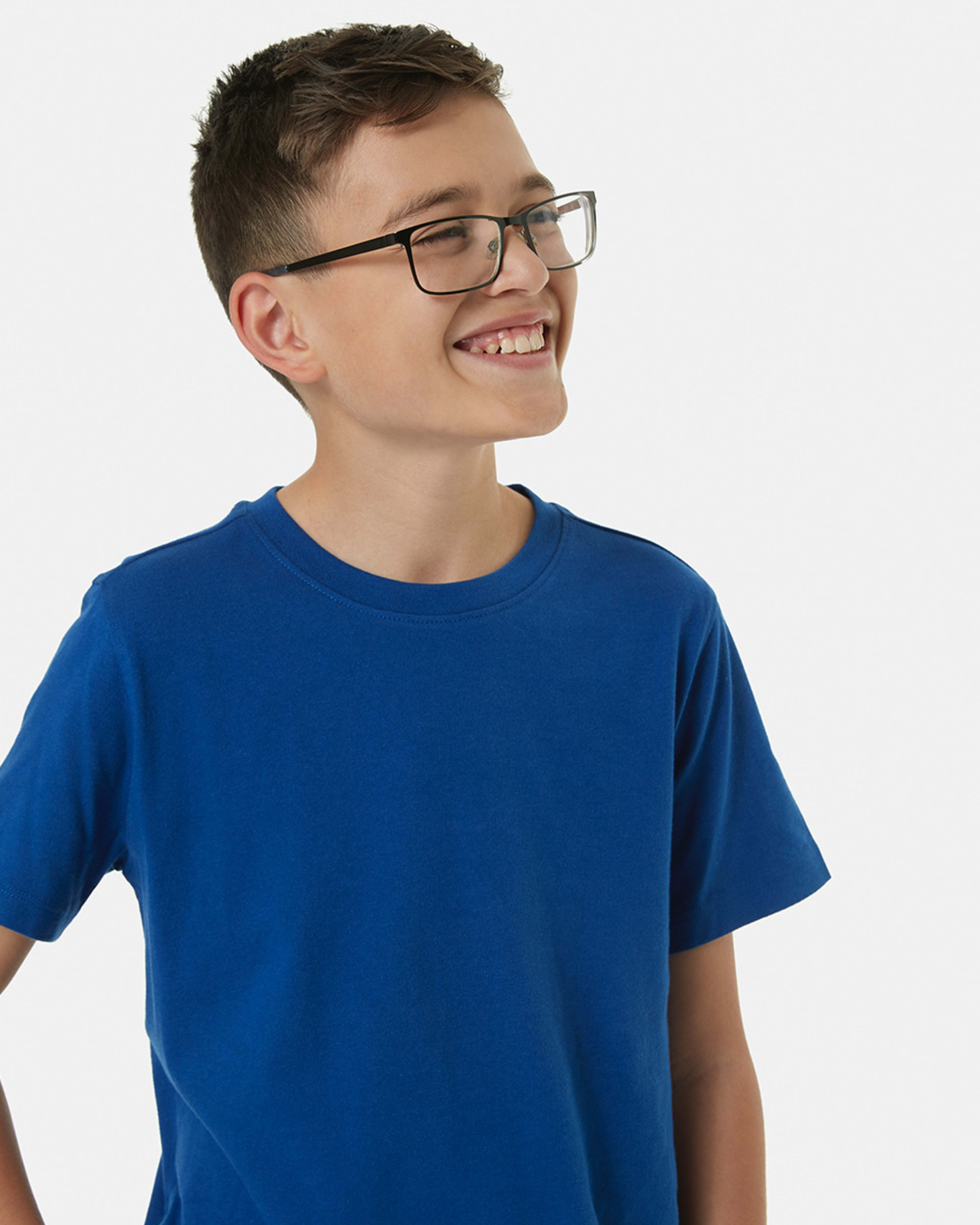 3 Short Sleeve Plain T-shirt ROYAL BLUE, 3 of 8