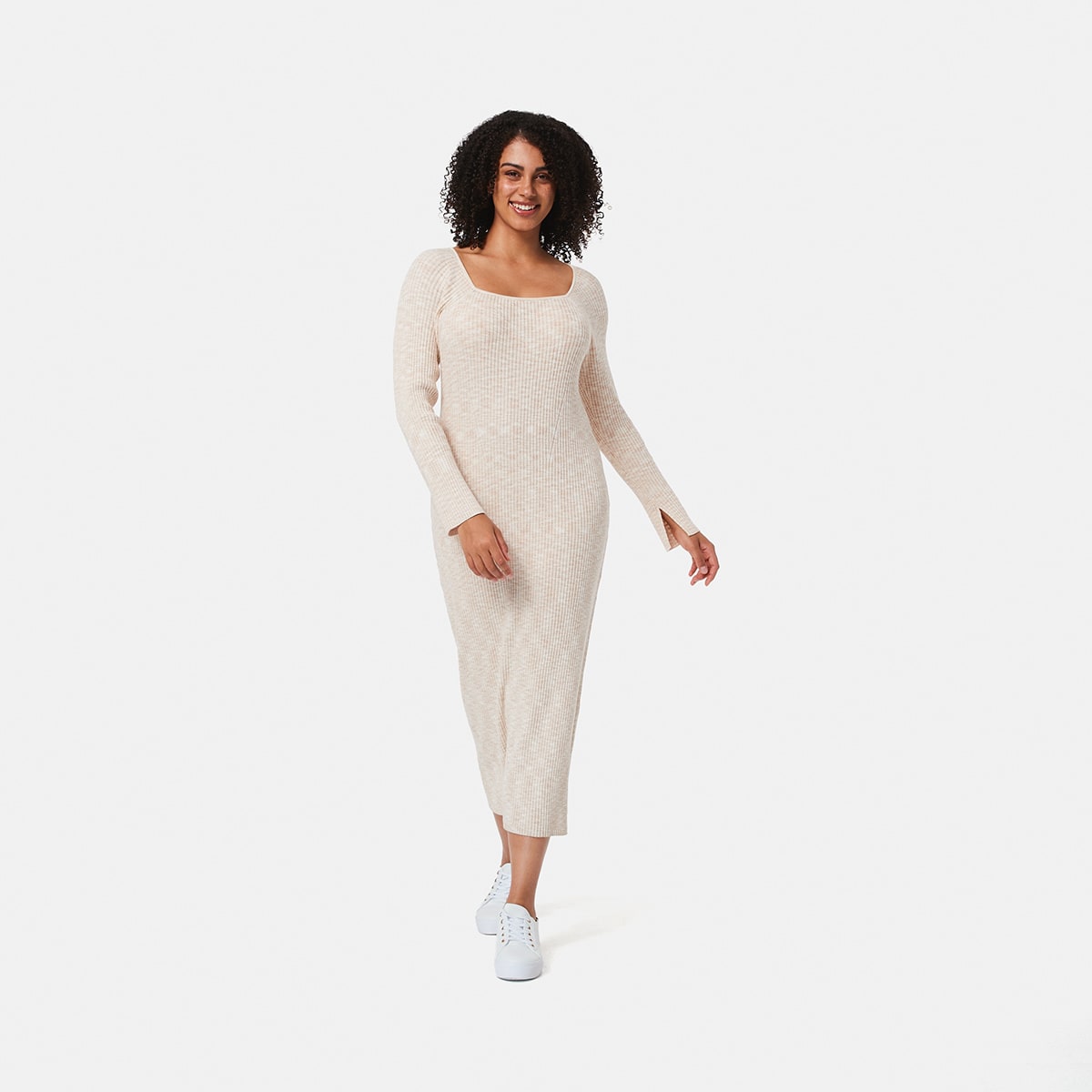 kmart long sleeve midi dress