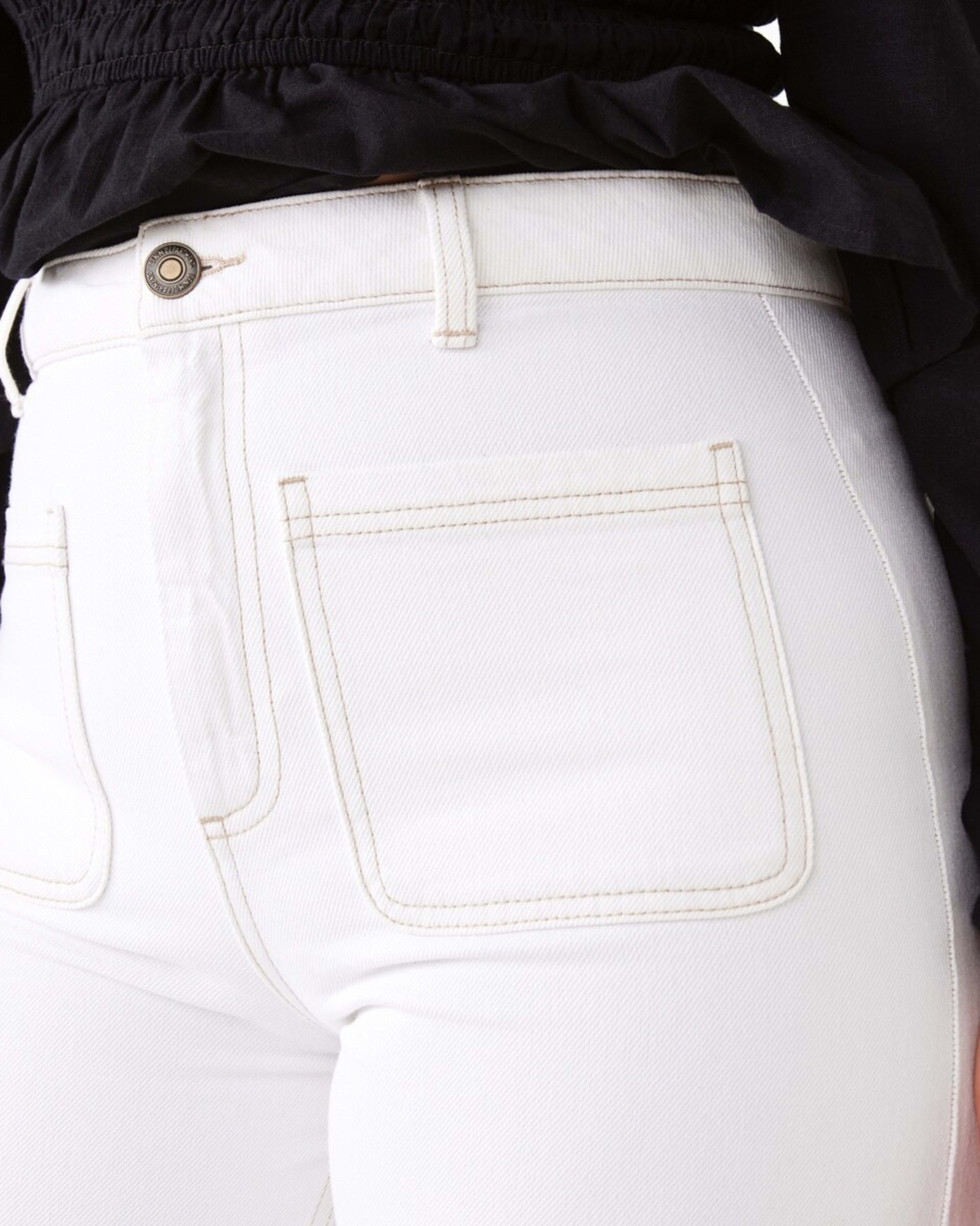 5 Wide Leg Pocket Jeans ECRU DENIM, 5 of 5