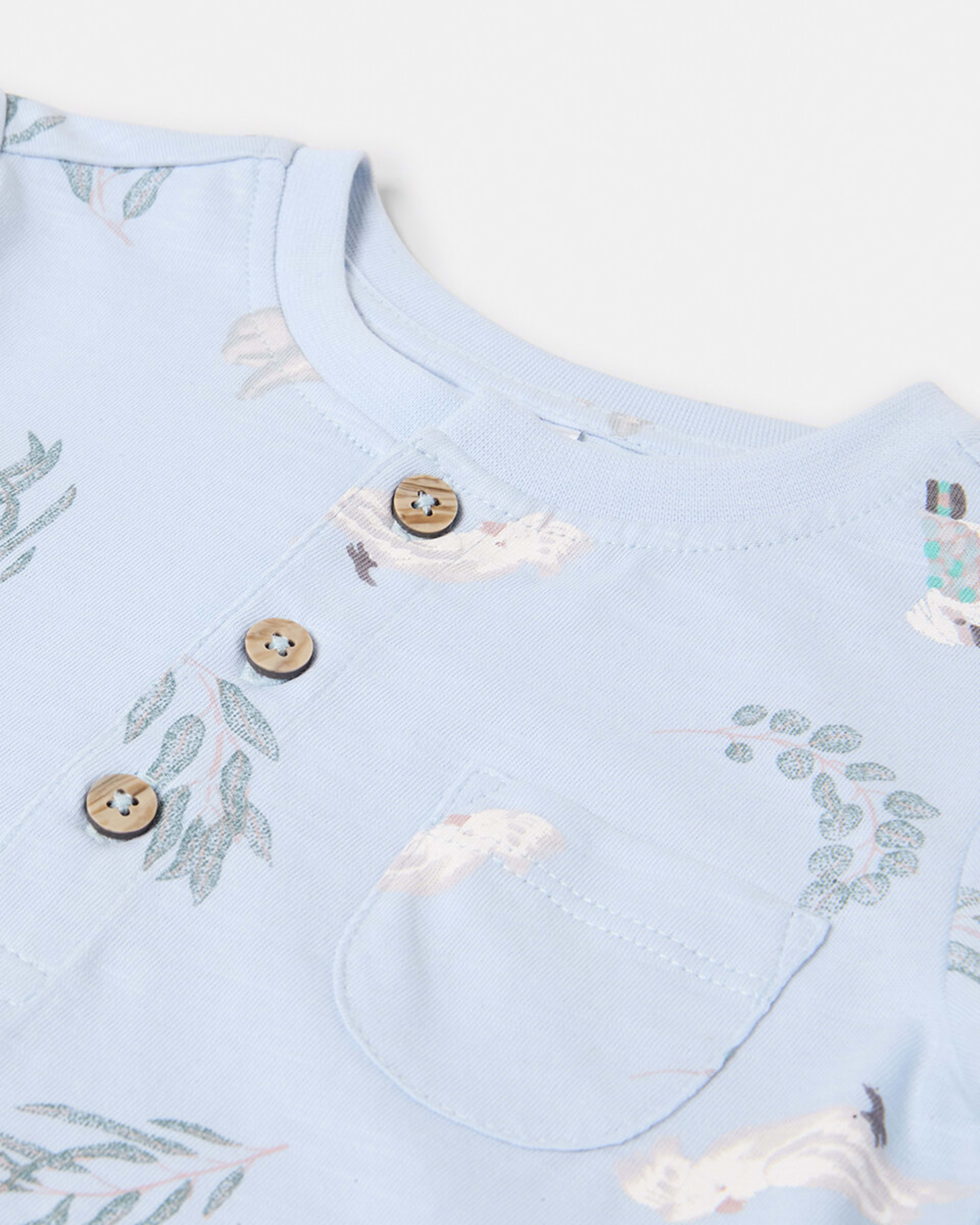 3 Henley Romper Blu Anle, 3 of 3