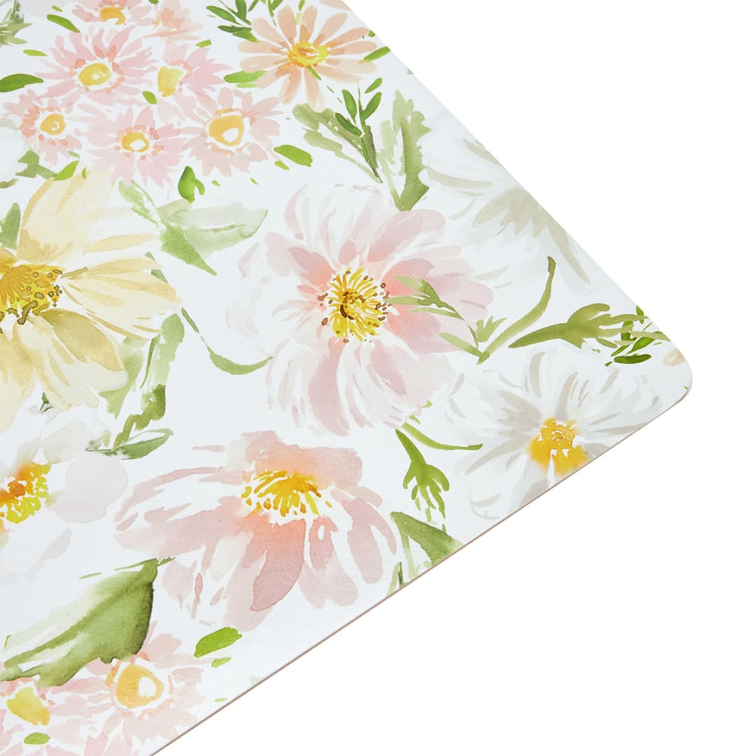 Soft Floral Rectangle Corkback Placemat - Kmart