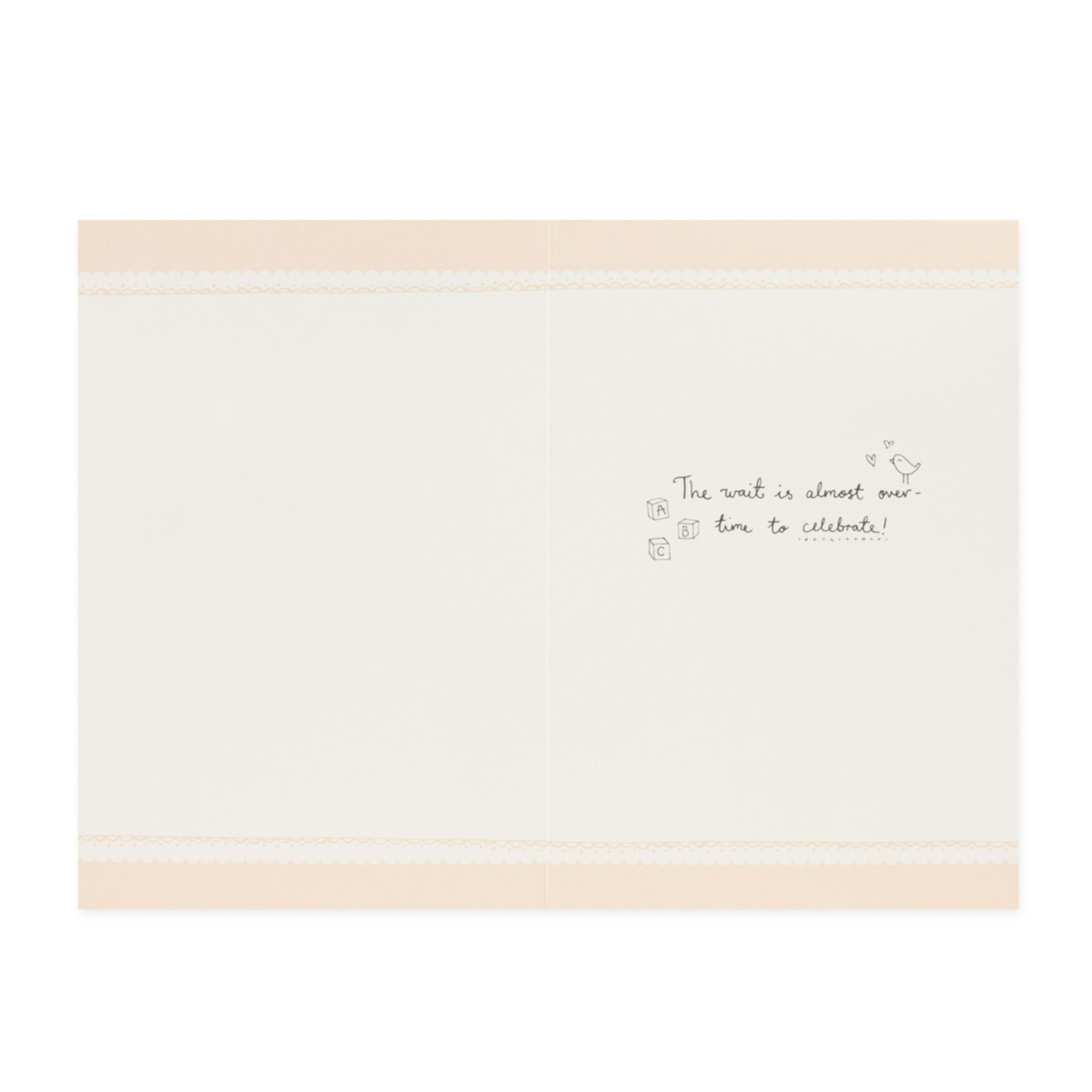 2 Connections from Hallmark Baby Shower Card - Glistening Gold, 2 of 3