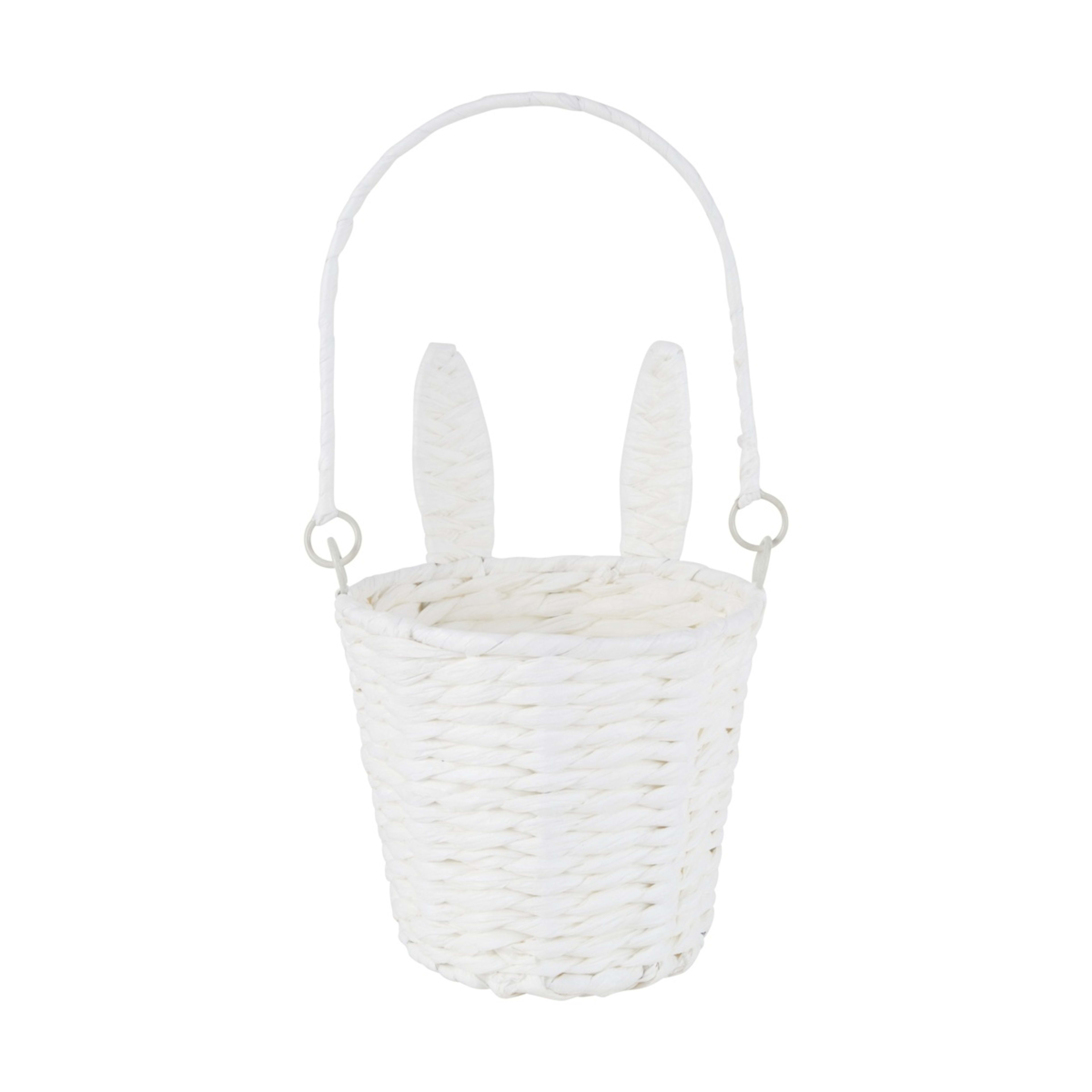 4 White Paper Rope Bunny Basket, 4 of 5