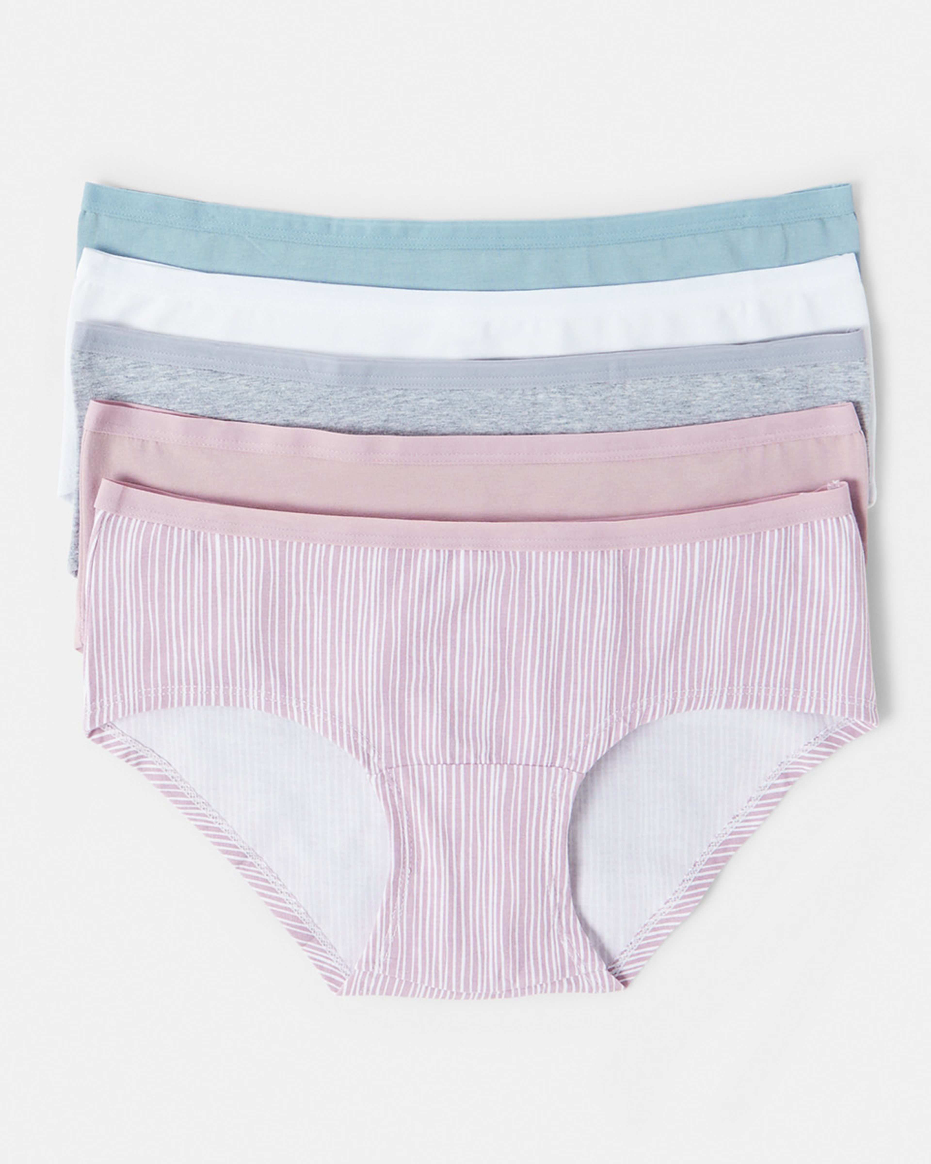 5 Pack Cotton Stretch Boyleg Briefs Kmart