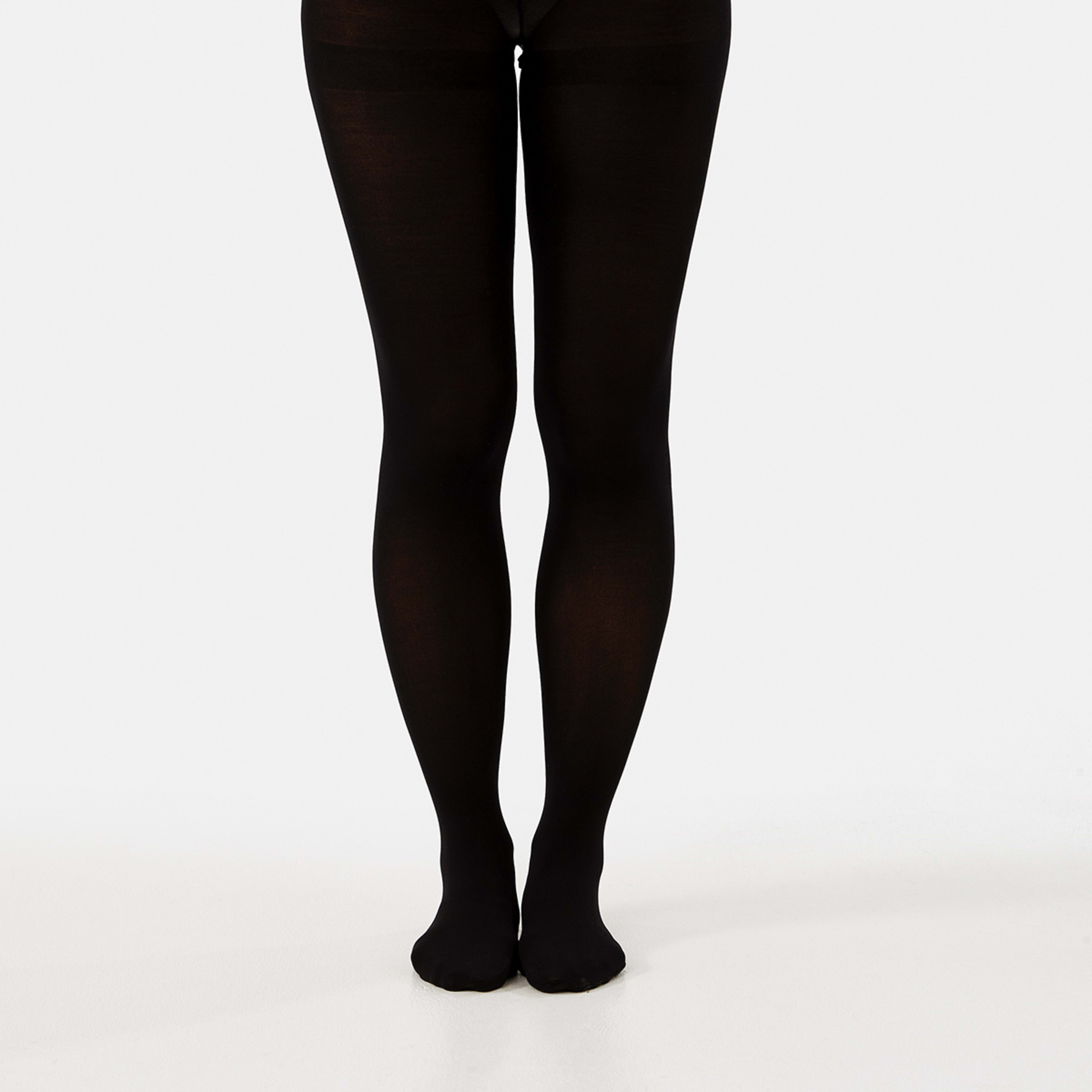 2 120 Denier Opaque Tights Black, 2 of 5