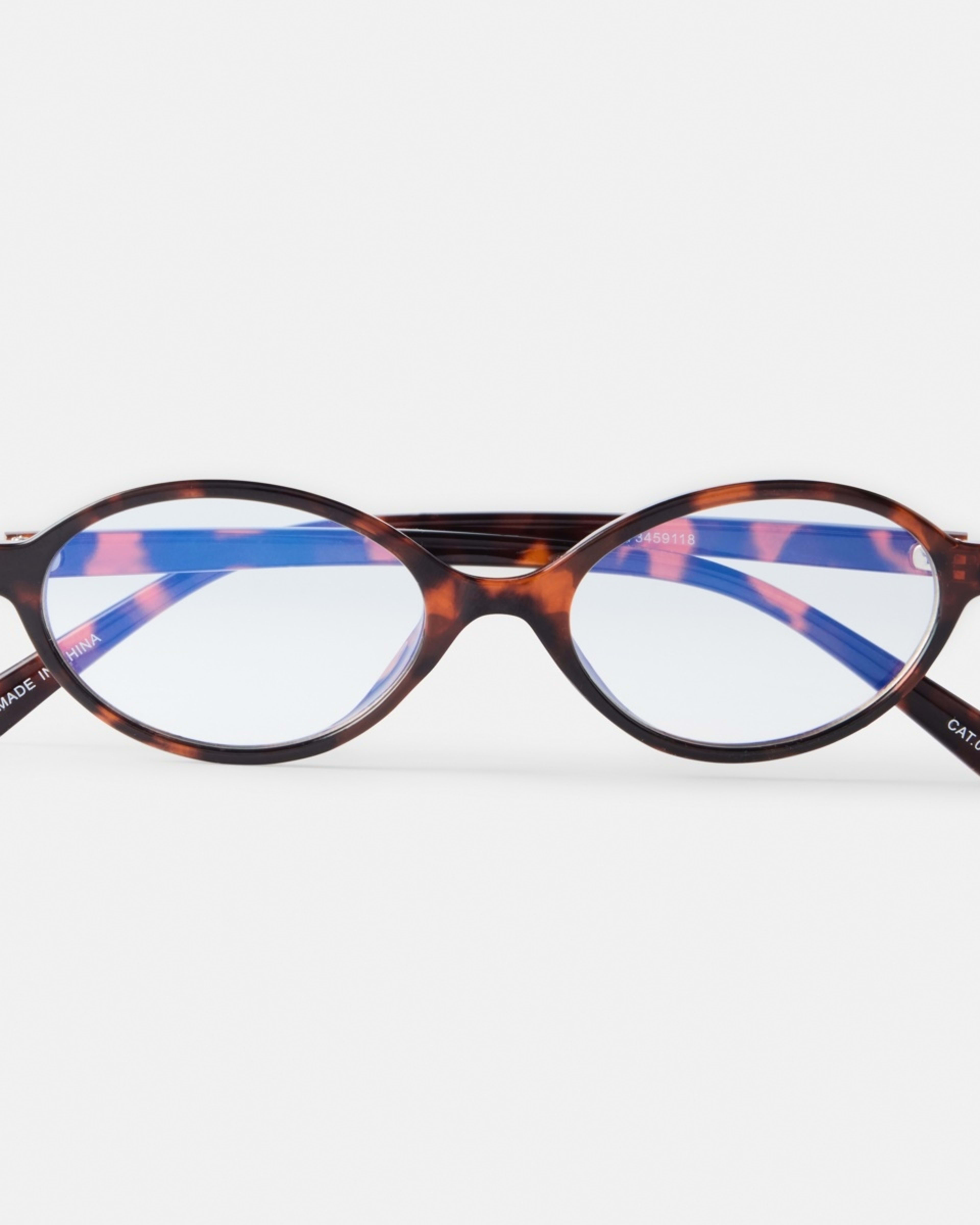 2 Womens Oval Blue Light Glasses Tort, 2 of 7