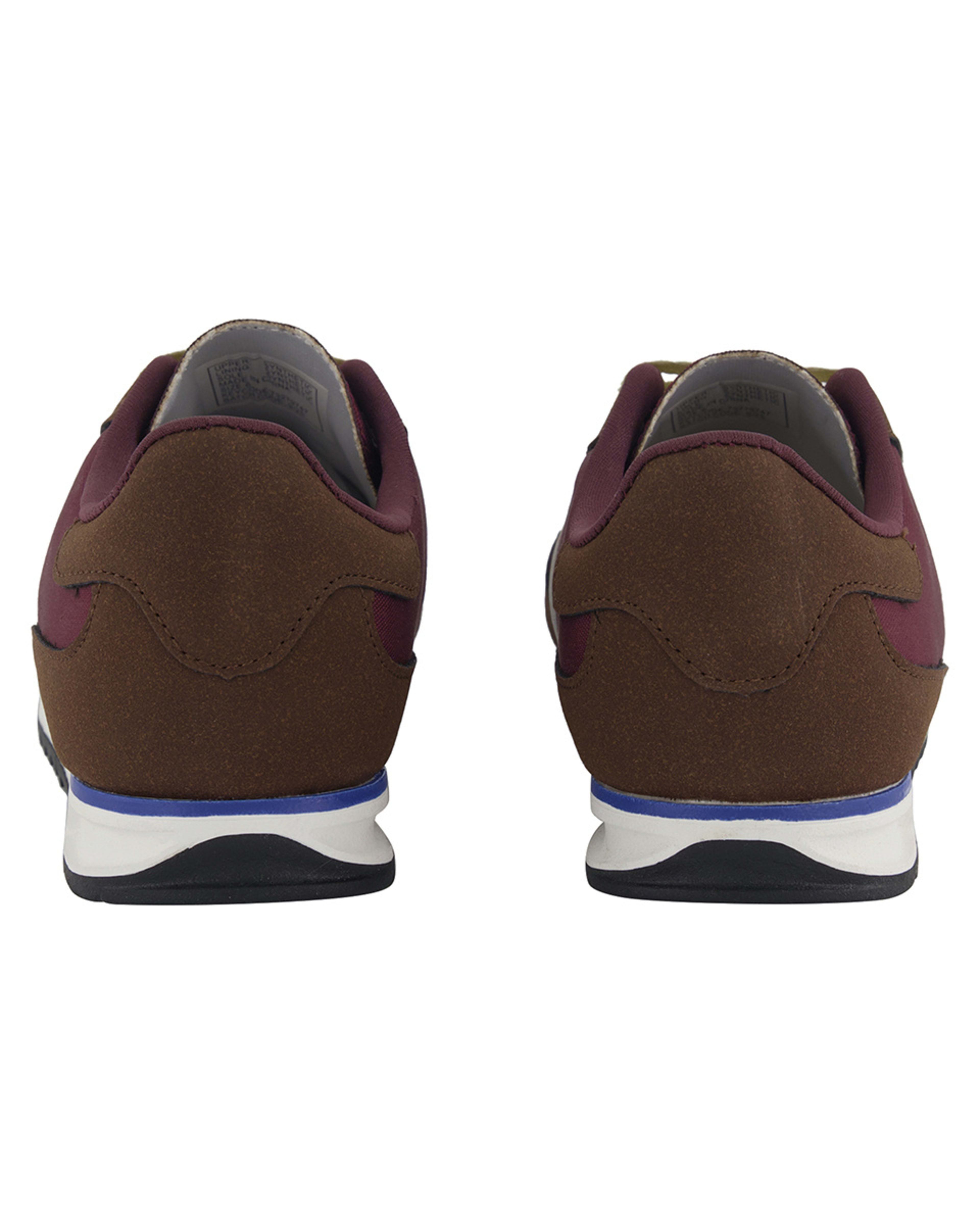 5 Retro Nylon Sneakers BURGUNDY, 5 of 5