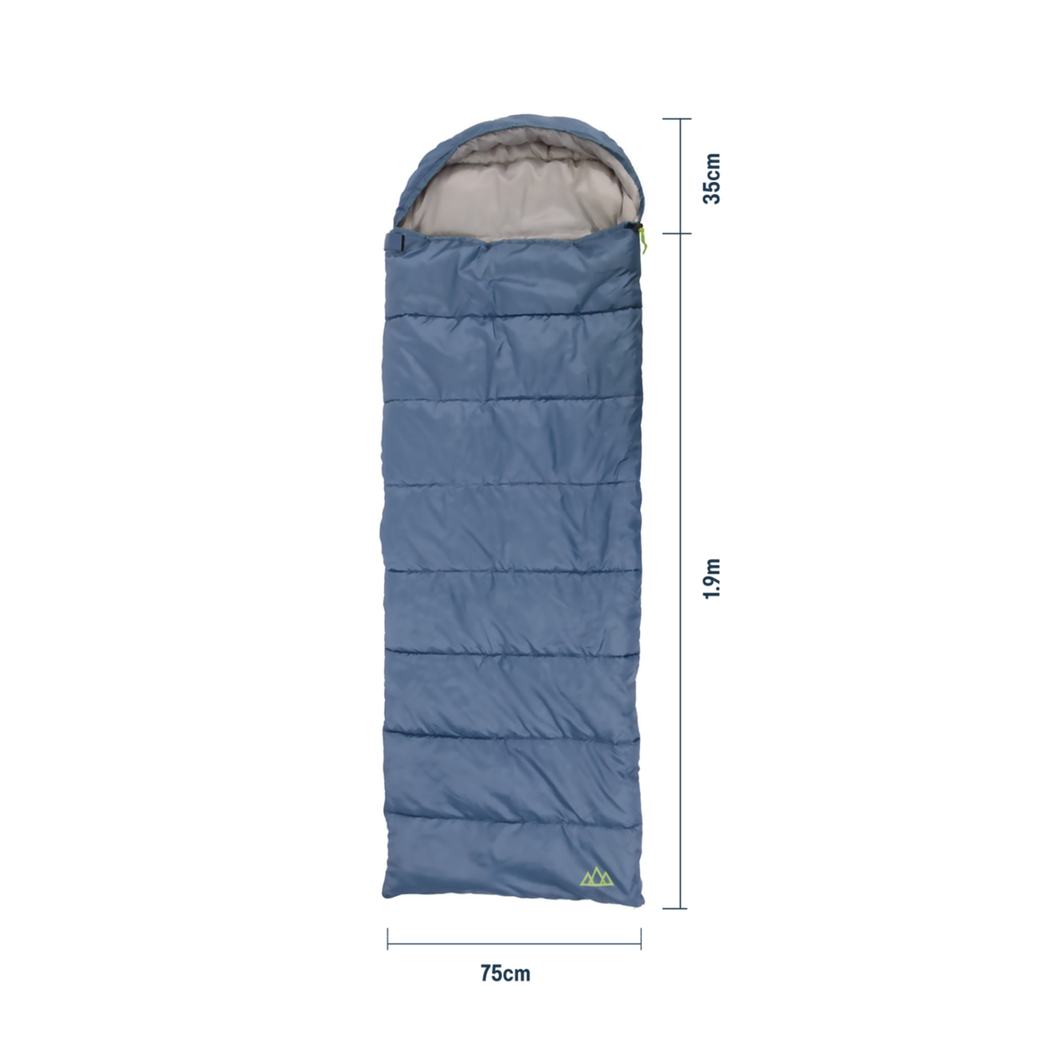 Trail Hooded Sleeping Bag Blue Kmart NZ