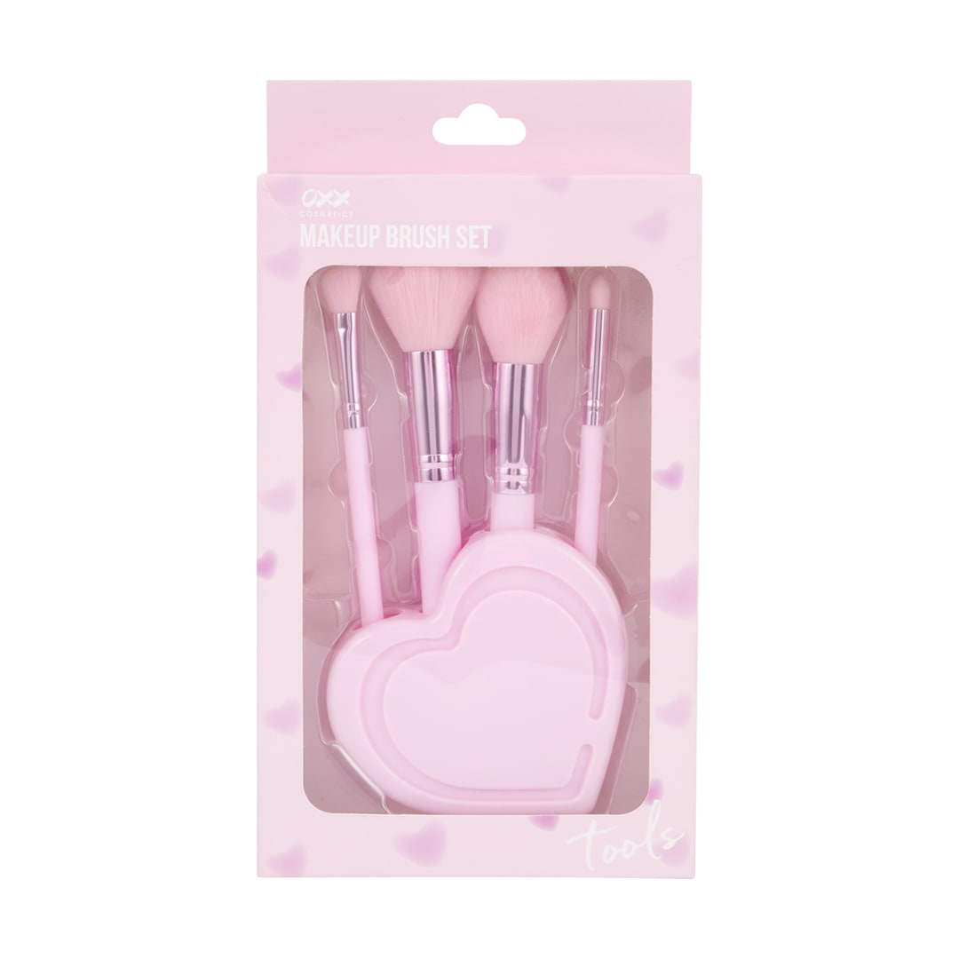 OXX Cosmetics 5 Pack Makeup Brush Set Heart Kmart