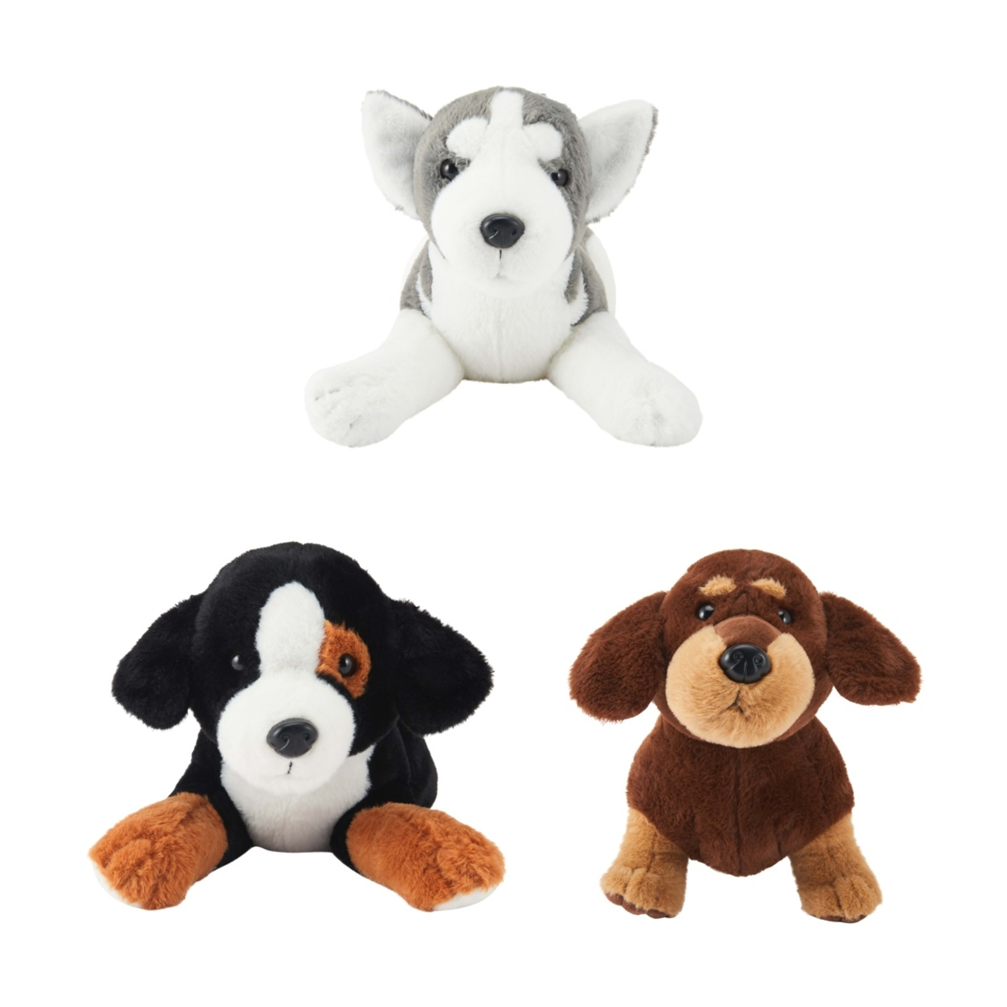 1 Realistic Dog Plush Toy - Assorted