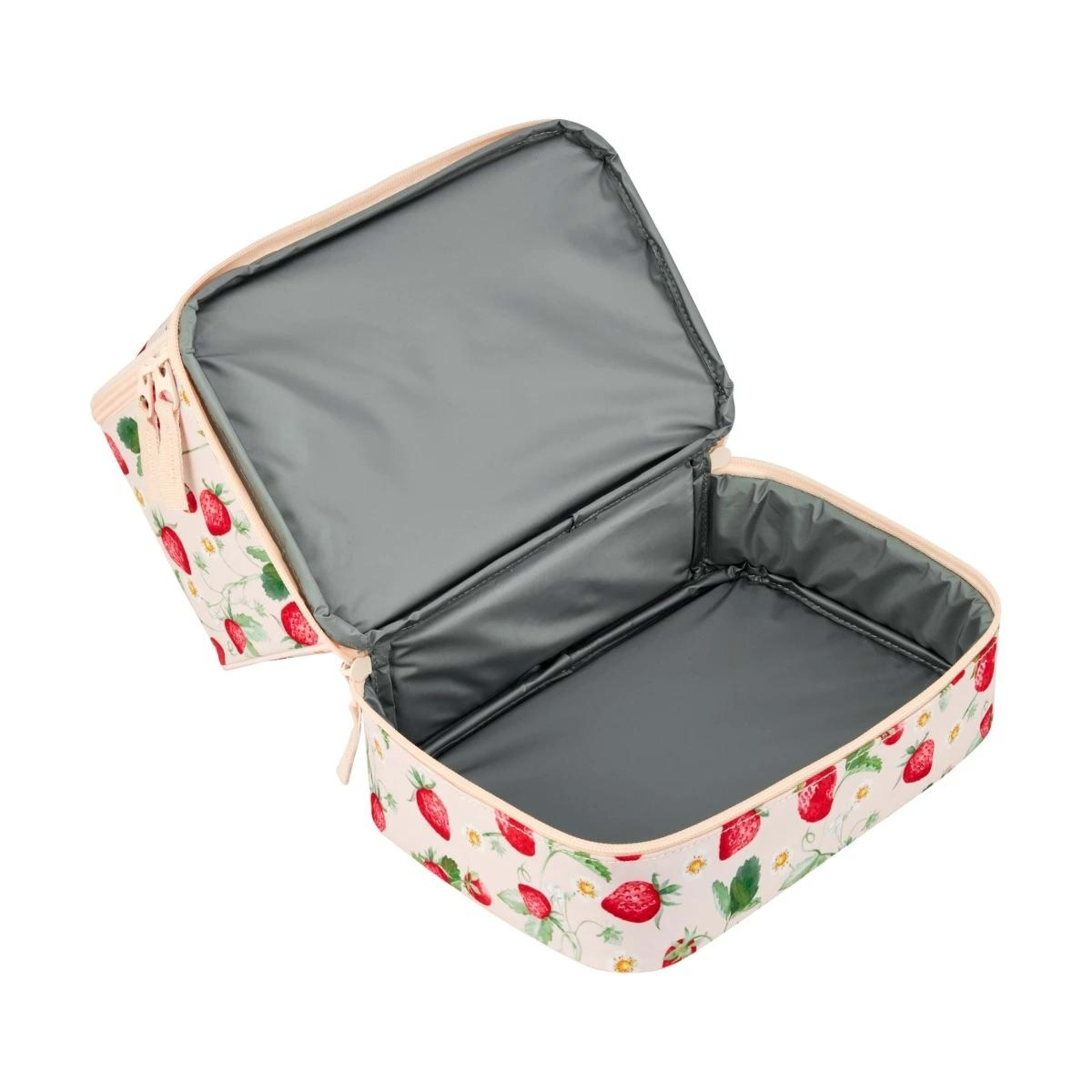2 Strawberries Insulated Twin Deck Lunch Bag, 2 of 6