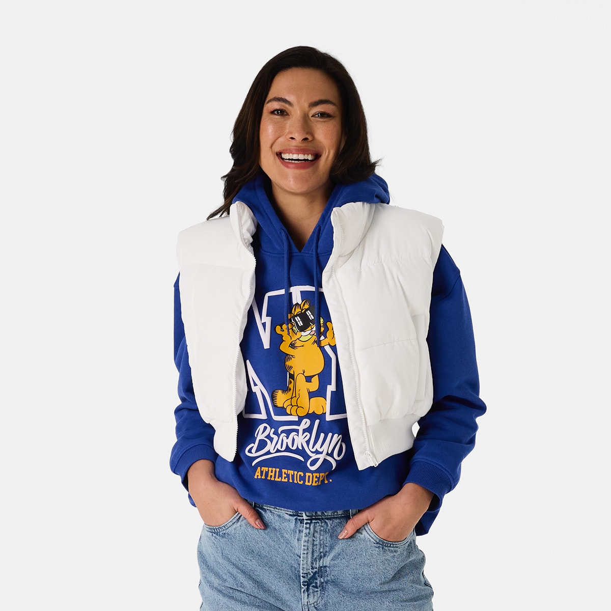 Cropped Puffer Vest Kmart