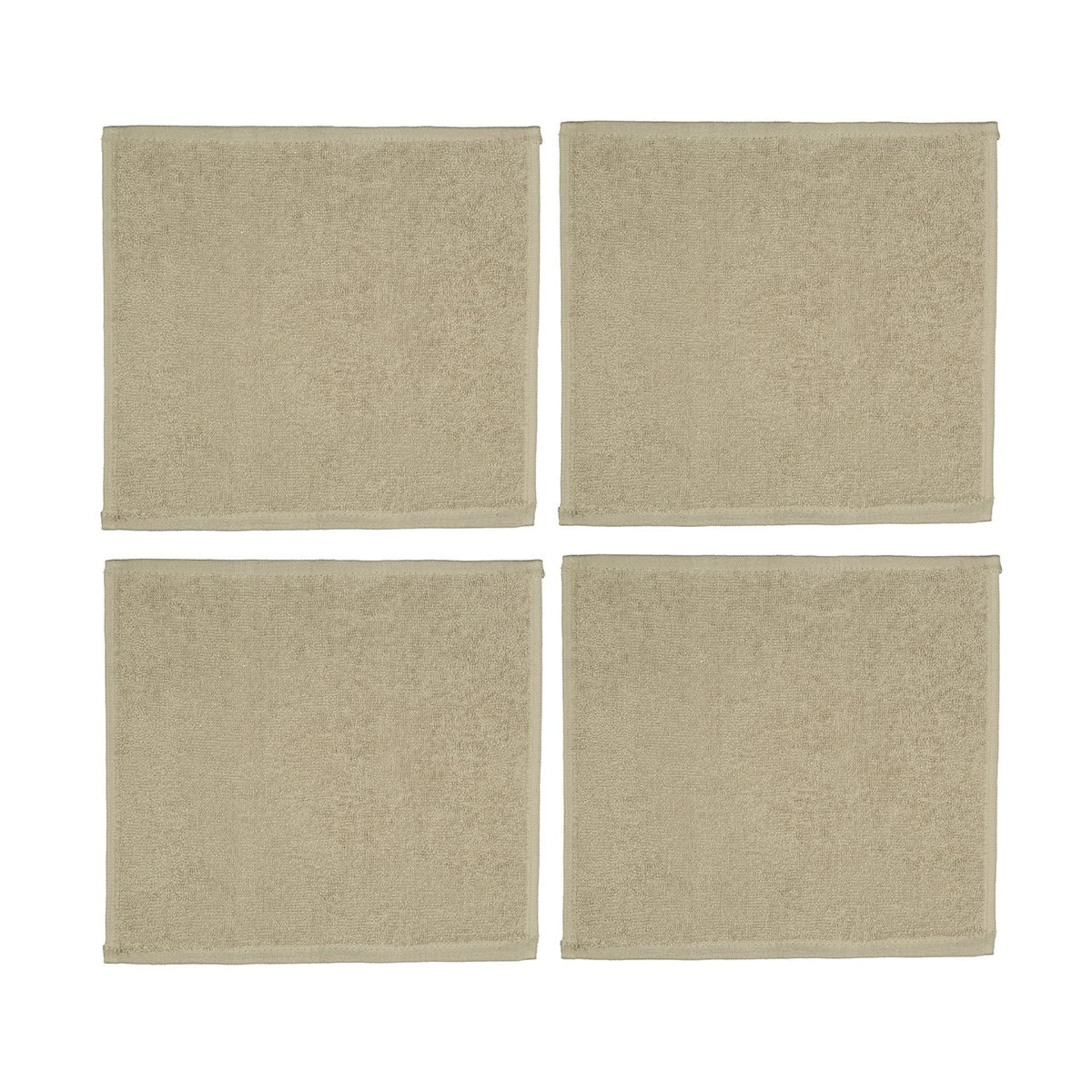 4 Pack Madison Face Washer Latte Kmart