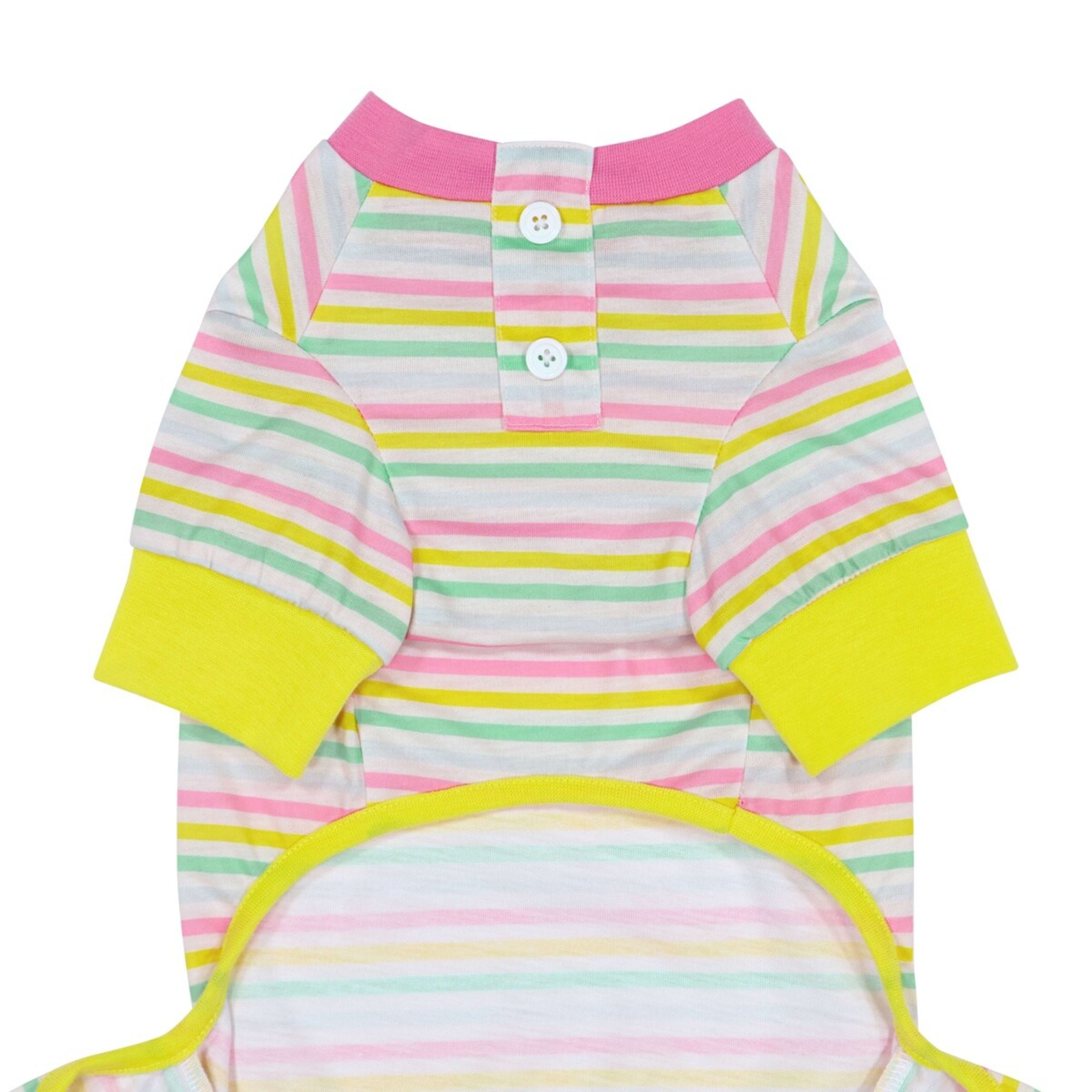 7 Pet Pyjamas Stripe - Medium, Pink, 7 of 9