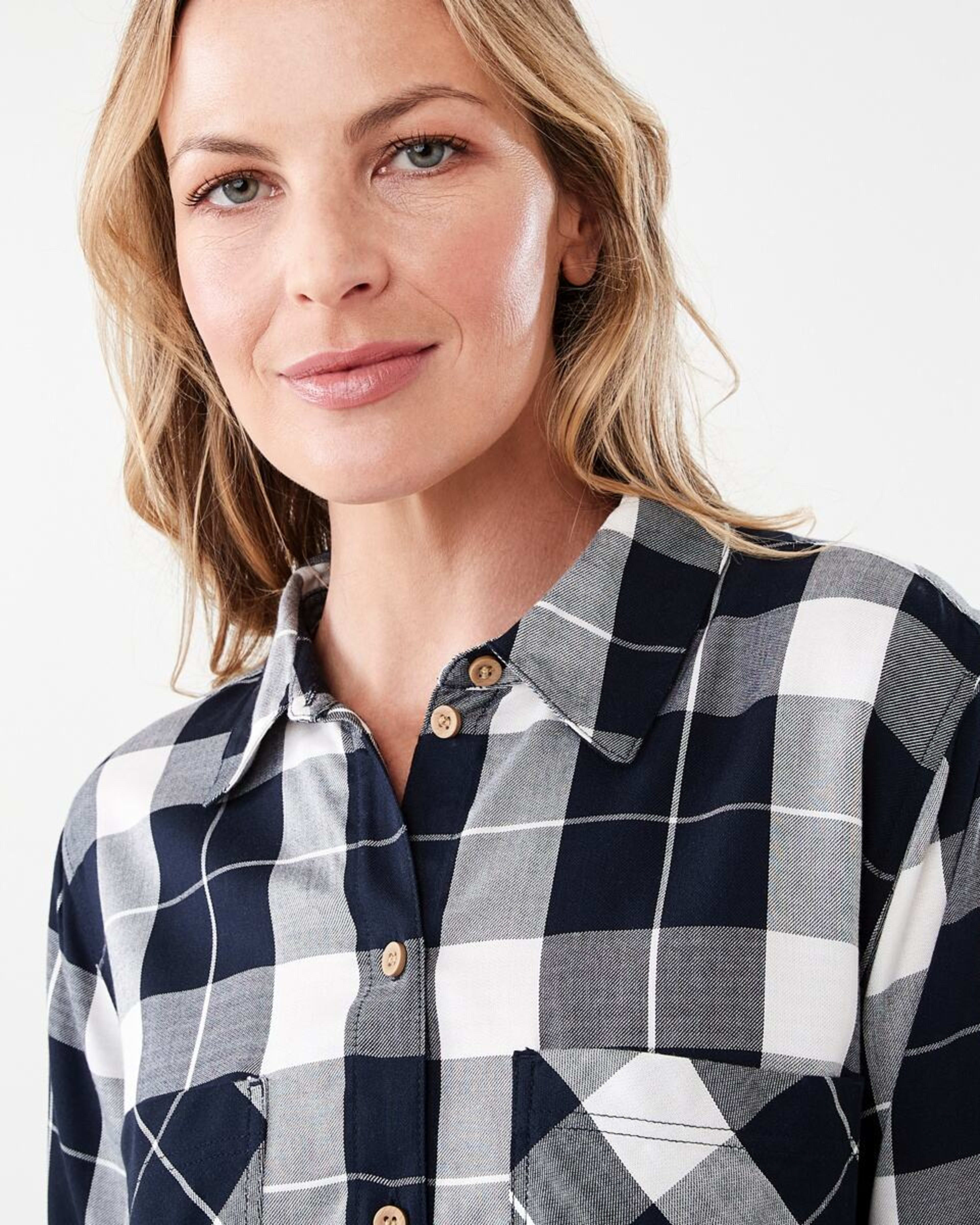 4 Long Sleeve Twill Shirt Skycap Chk, 4 of 7