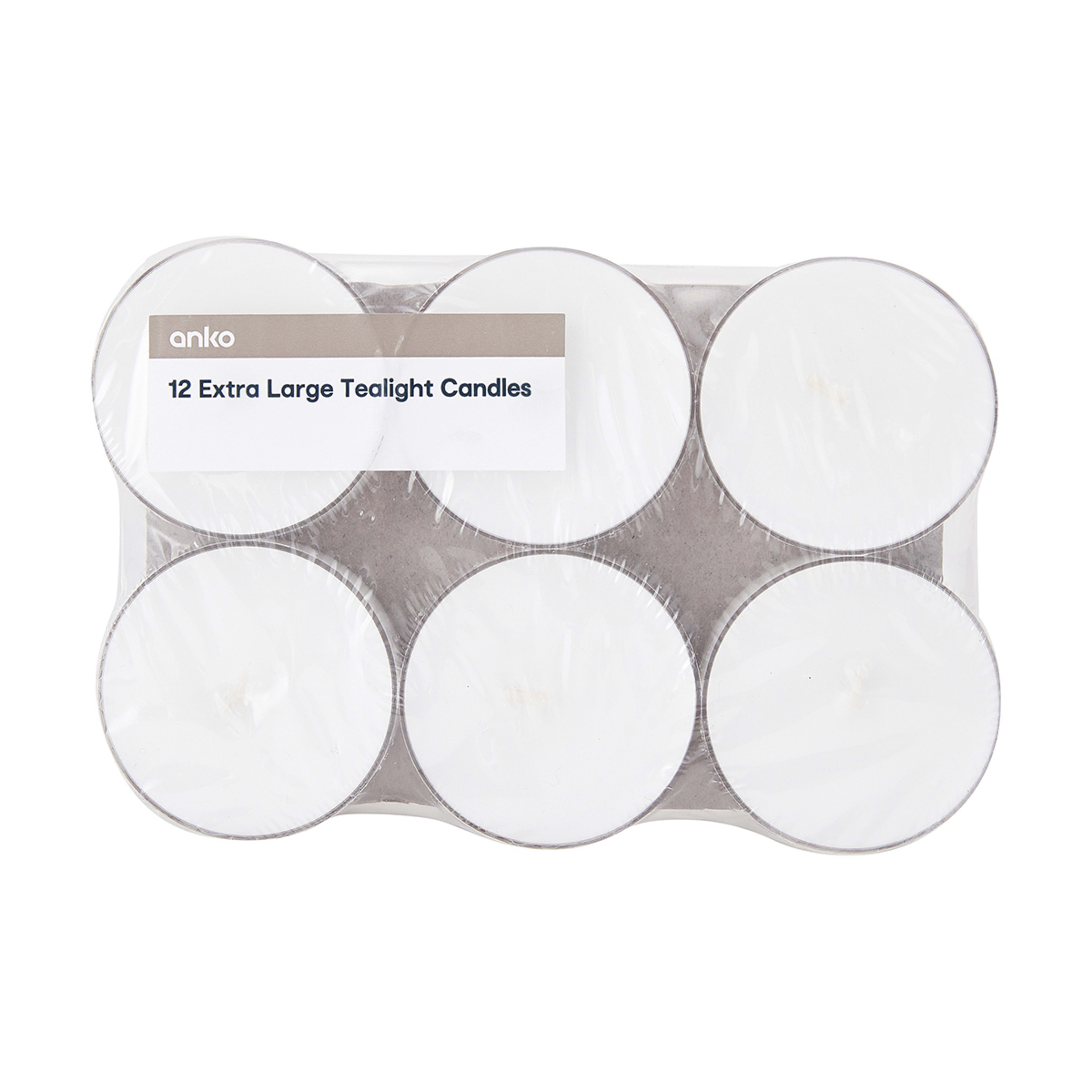 12 Pack Extra Large Tealight Candles Kmart