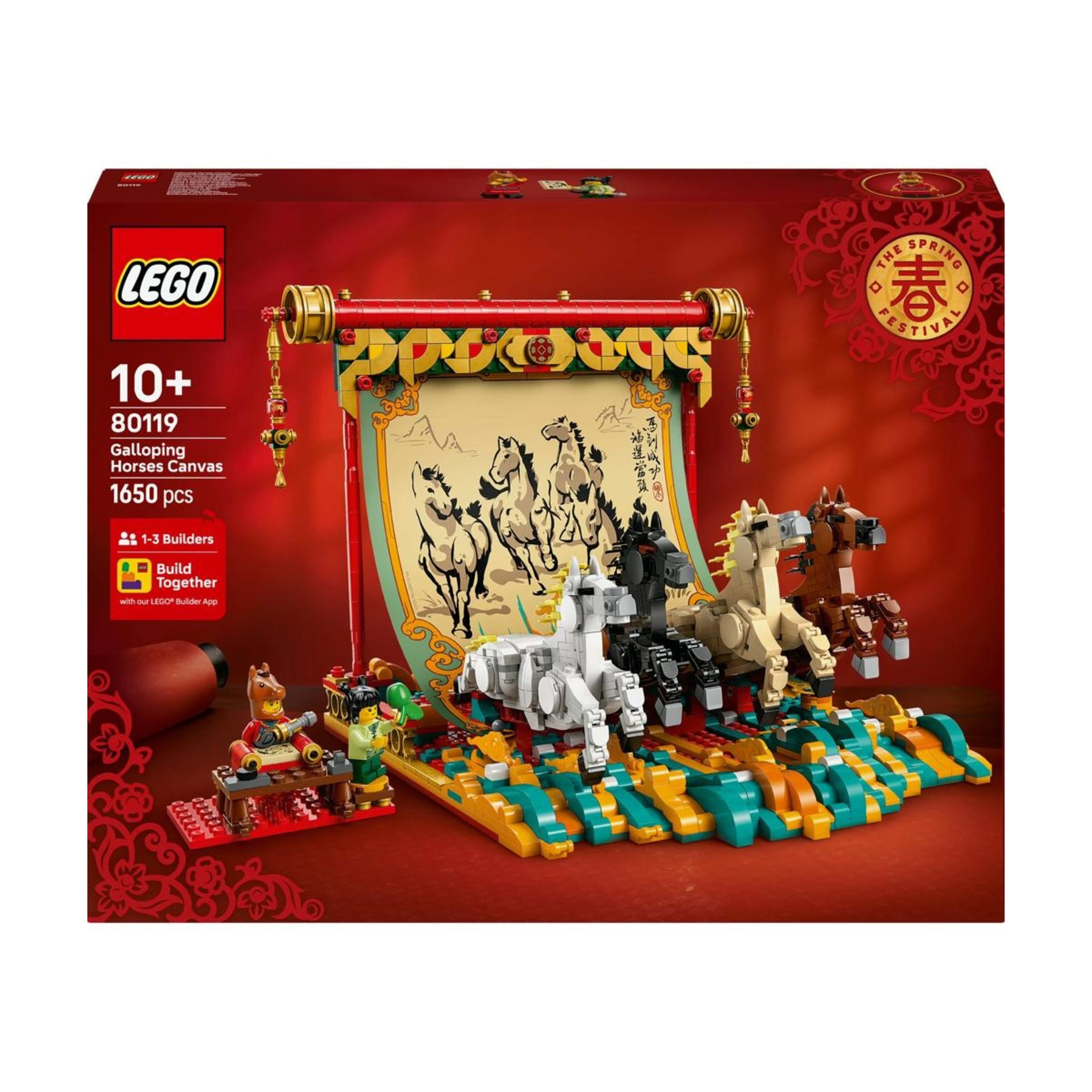 1 LEGO Chinese Festivals Galloping Horses Canvas 80119, 1 of 10