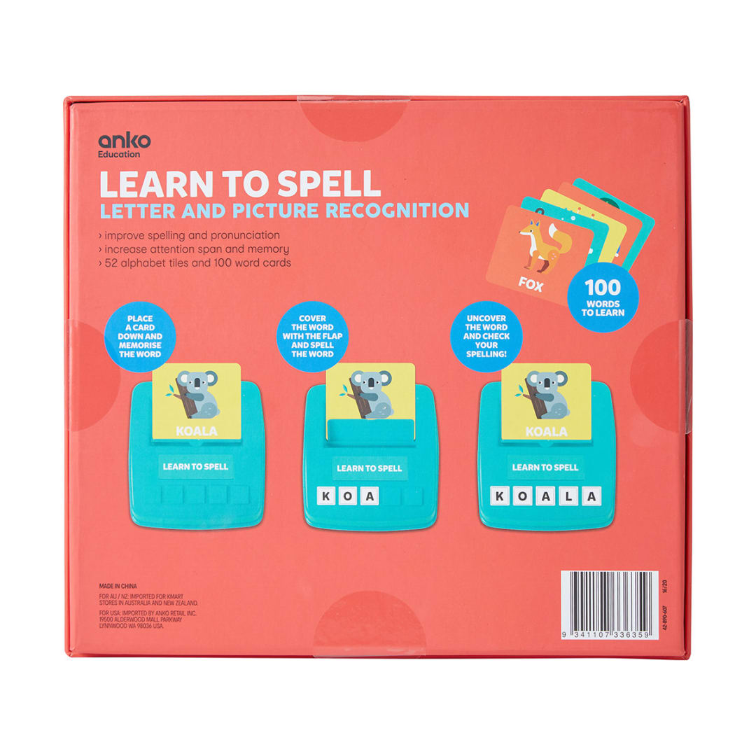 Learn To Spell Letter and Object Recognition Kmart