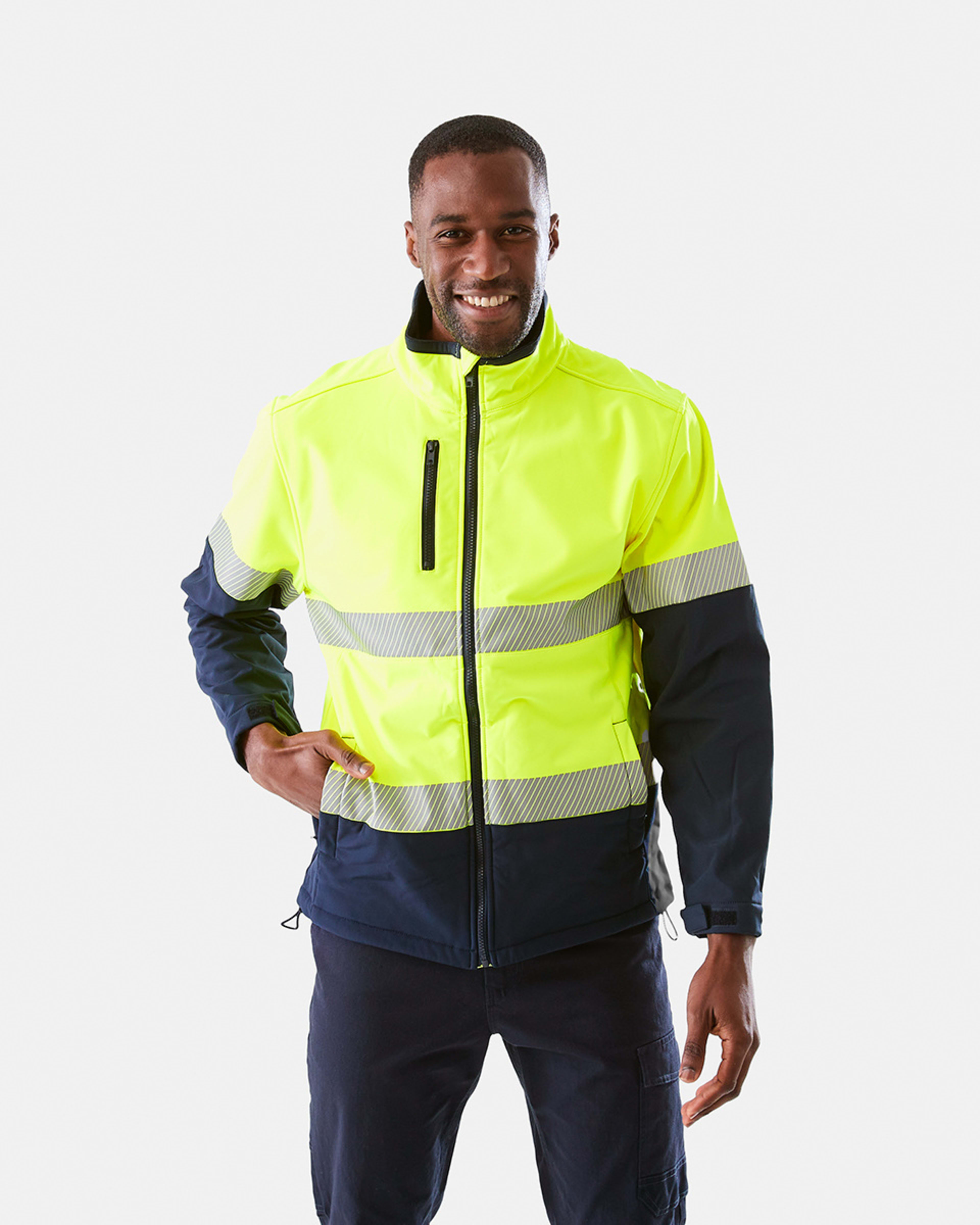 Workwear Soft Shell High Visibility Jacket Kmart