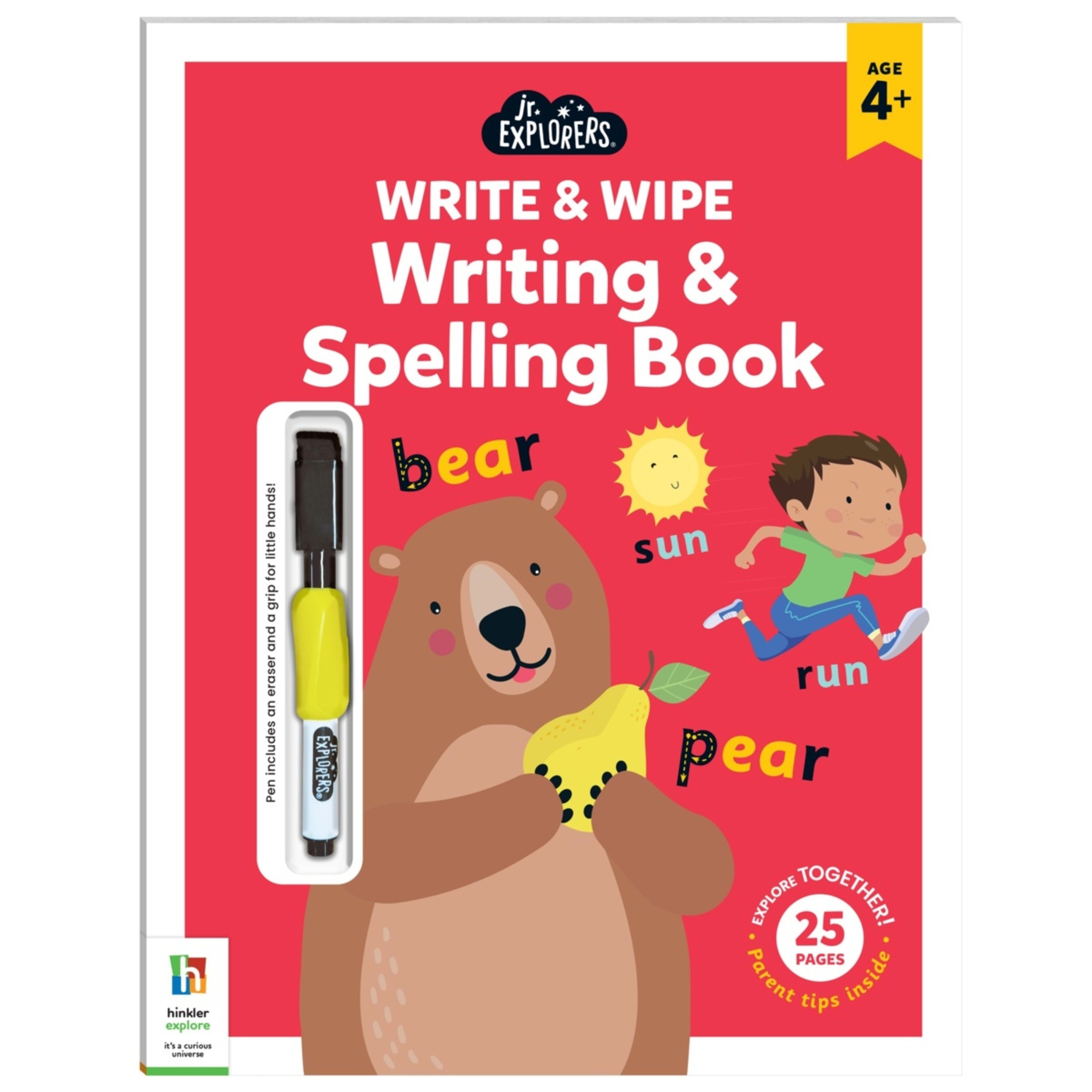 1 Junior Explorers: Write and Wipe Writing and Spelling Book