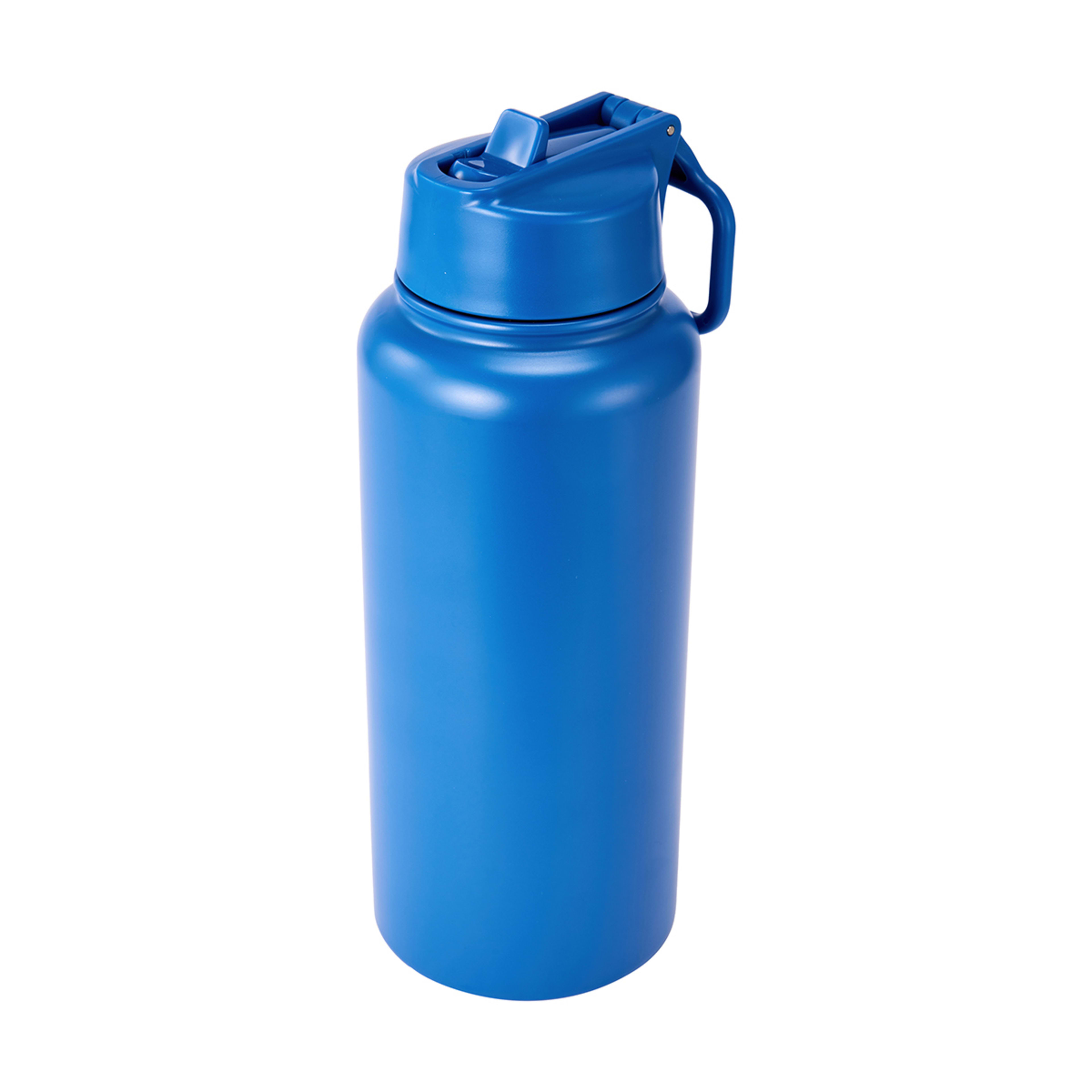 960ml Blue Double Wall Insulated Cylinder Drink Bottle Kmart