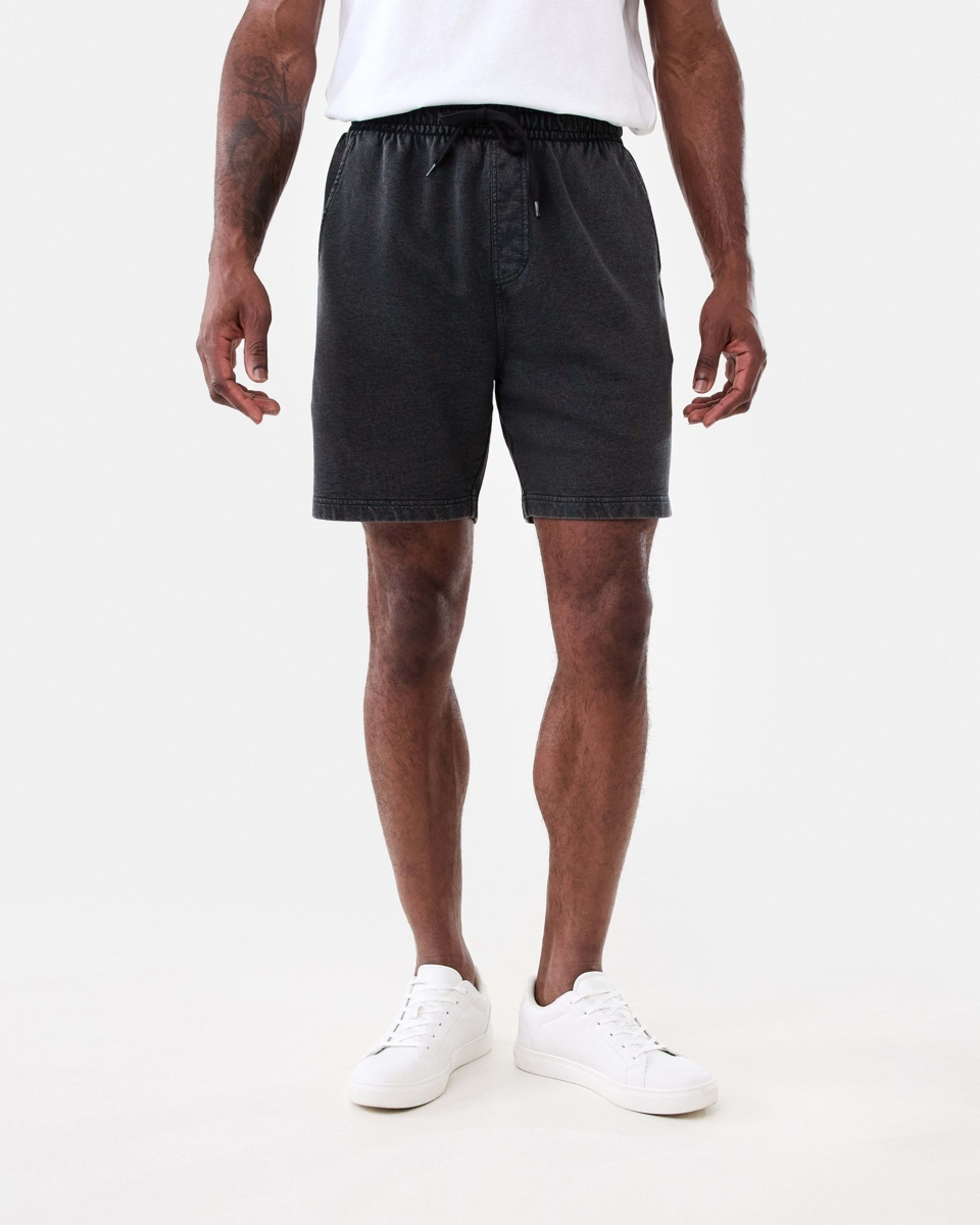 6 Terry Knit Shorts Black, 6 of 6