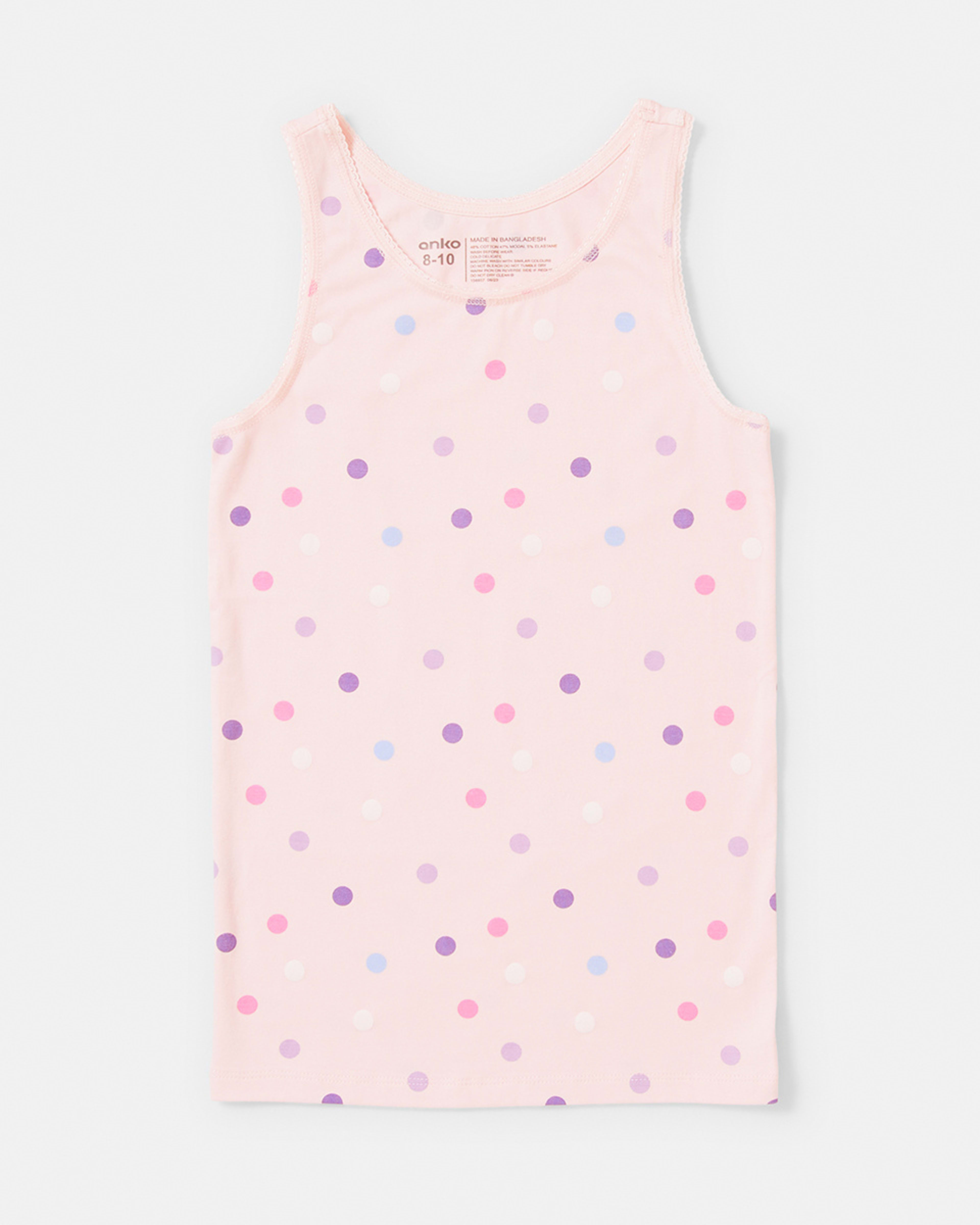 3 3 Pack Super Soft Singlets Butterfly, 3 of 9