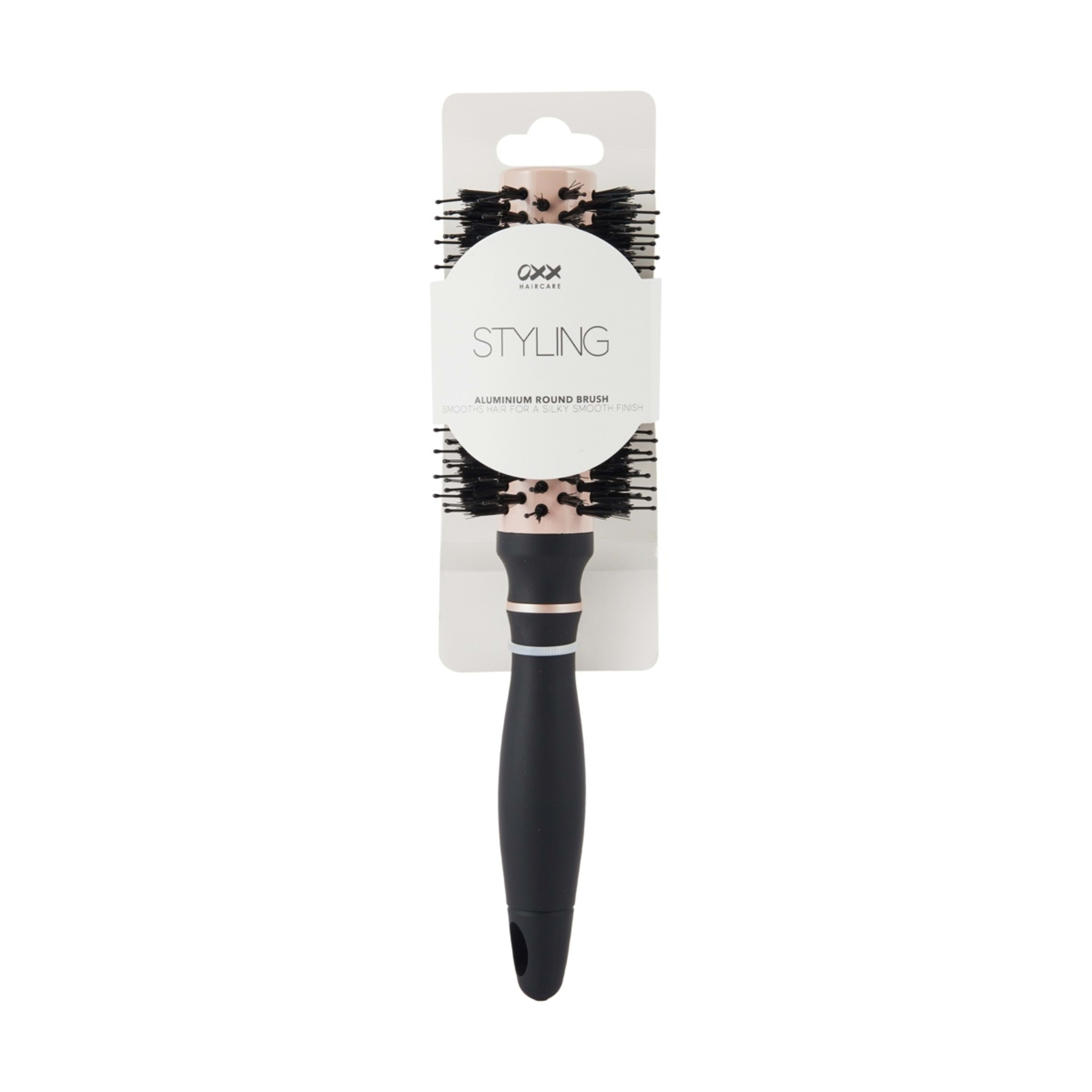 4 OXX Haircare Styling Aluminium Round Brush - Medium, Black, 4 of 4