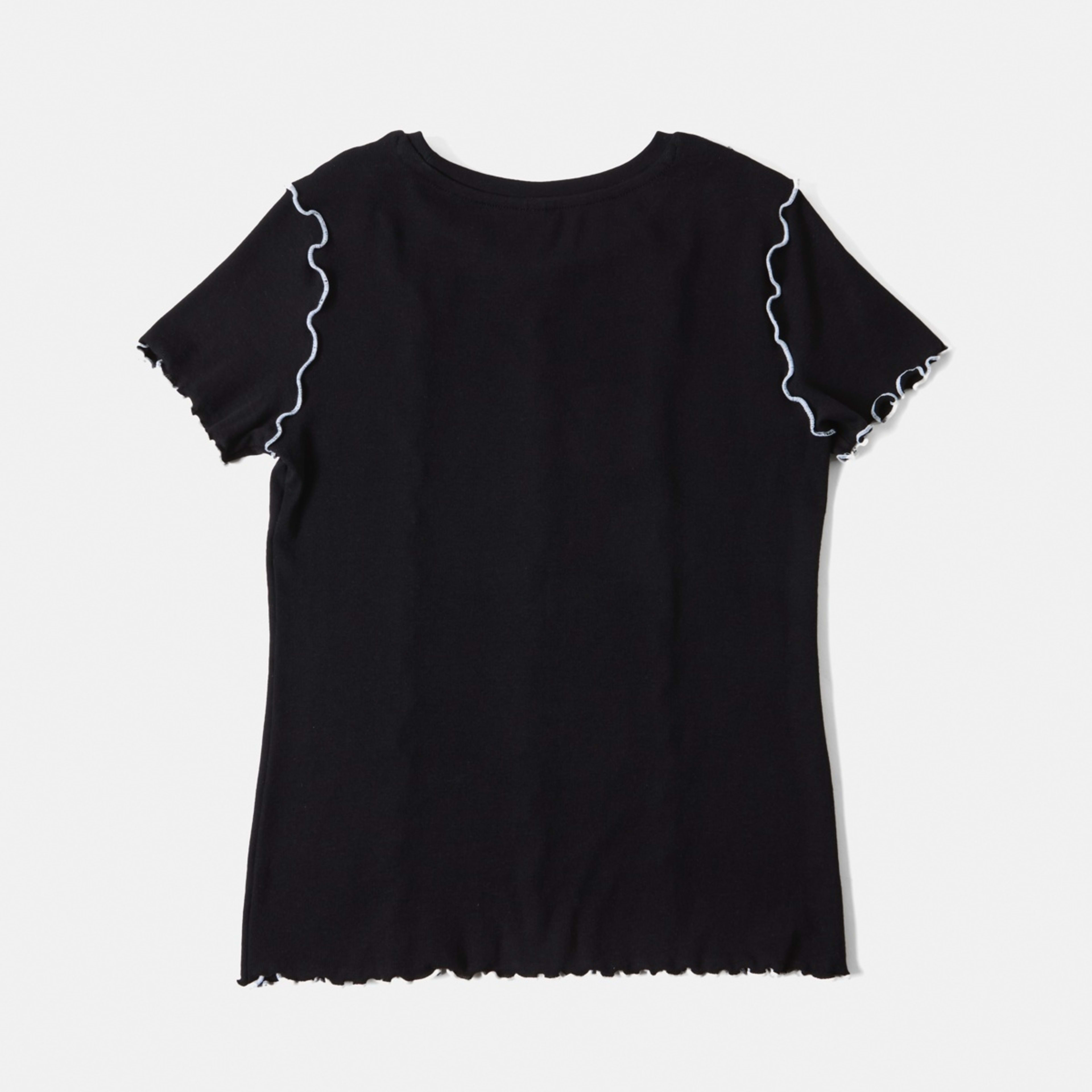 9 Seamed T-shirt Black, 9 of 9