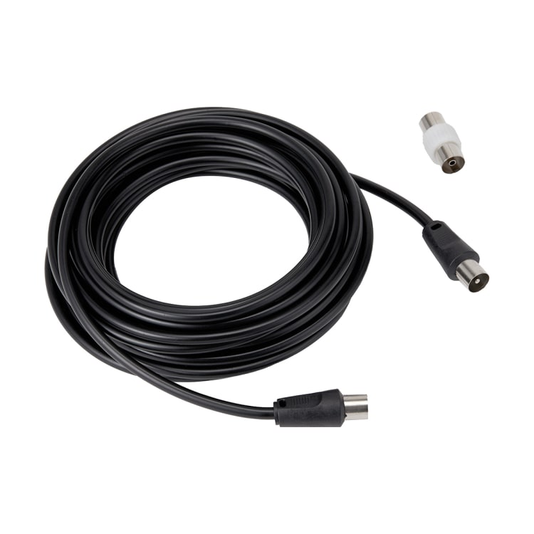 Coaxial Antenna Cable with Adaptor 6m Kmart