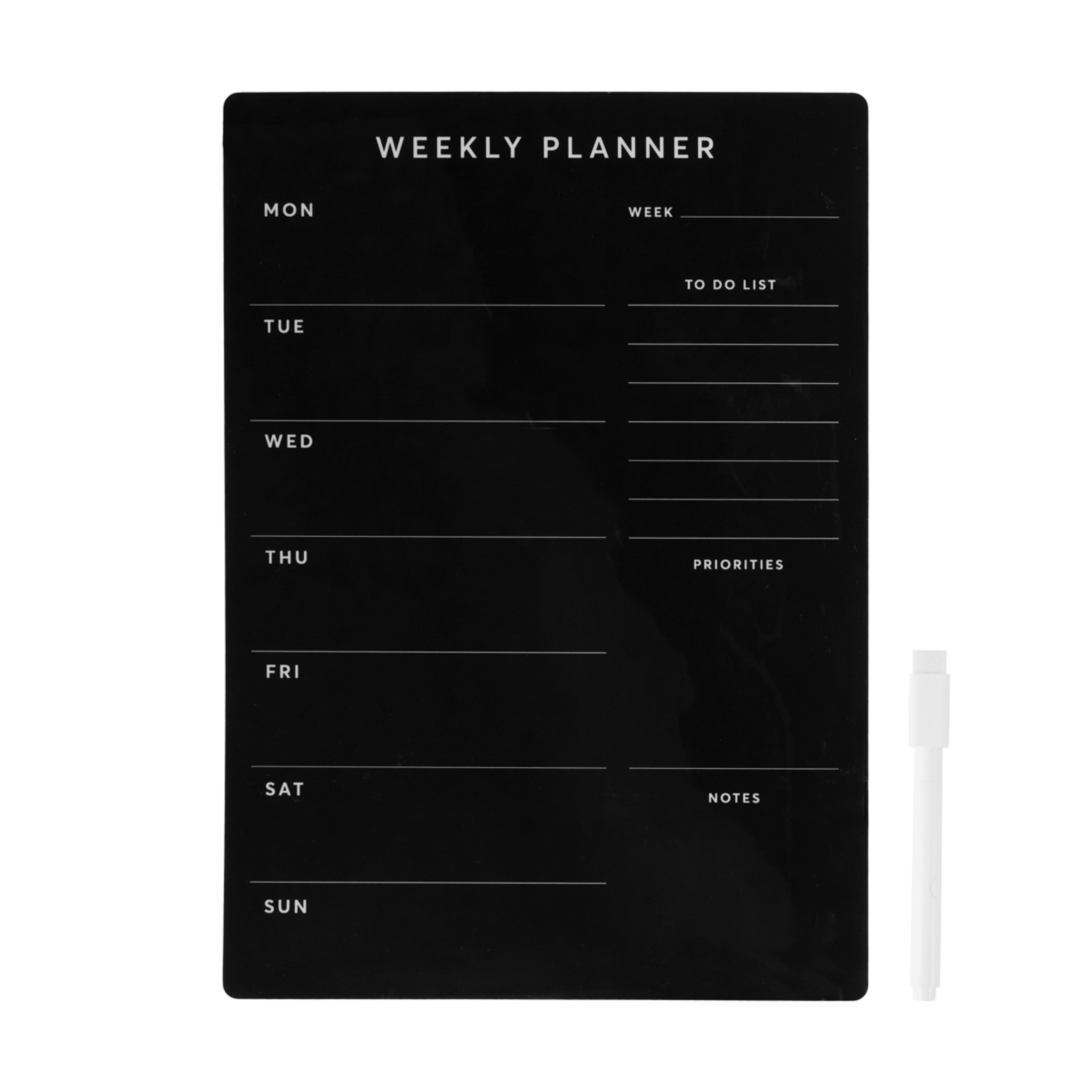 1 Weekly Magnetic Planner - Black