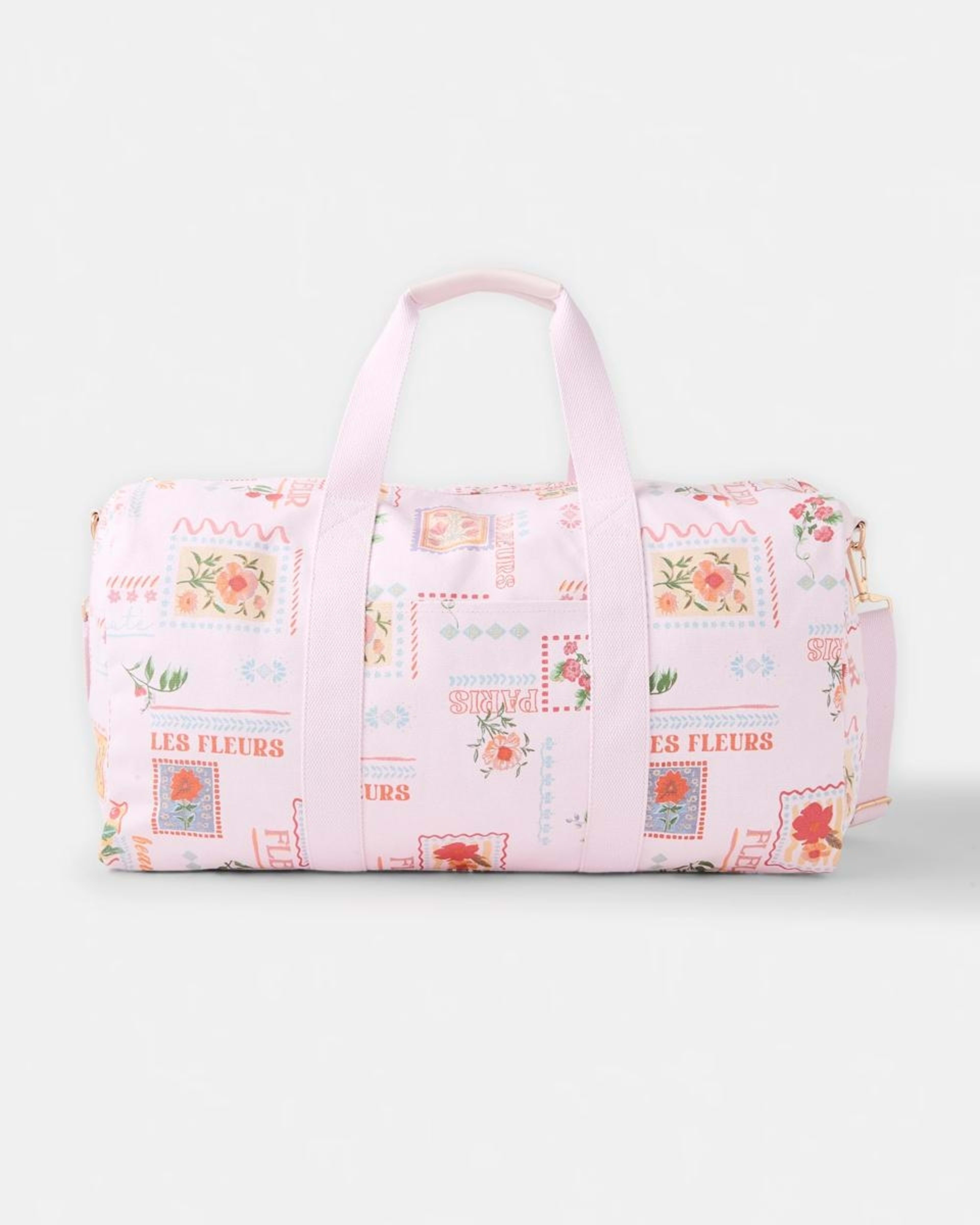 1 Canvas Weekender Bag Flrl Stamp, 1 of 3