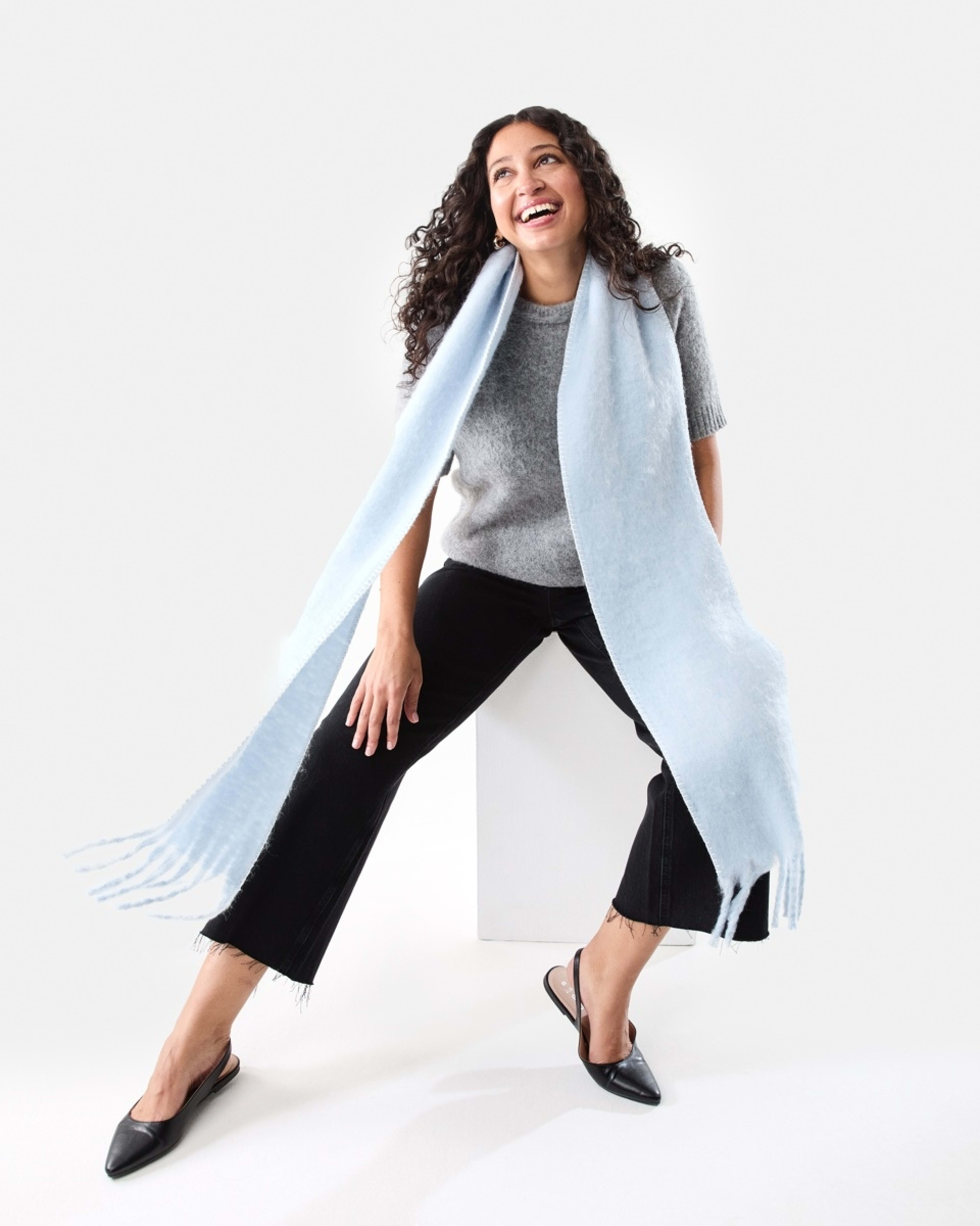 3 Blanket Stitch Scarf Skyway, 3 of 6