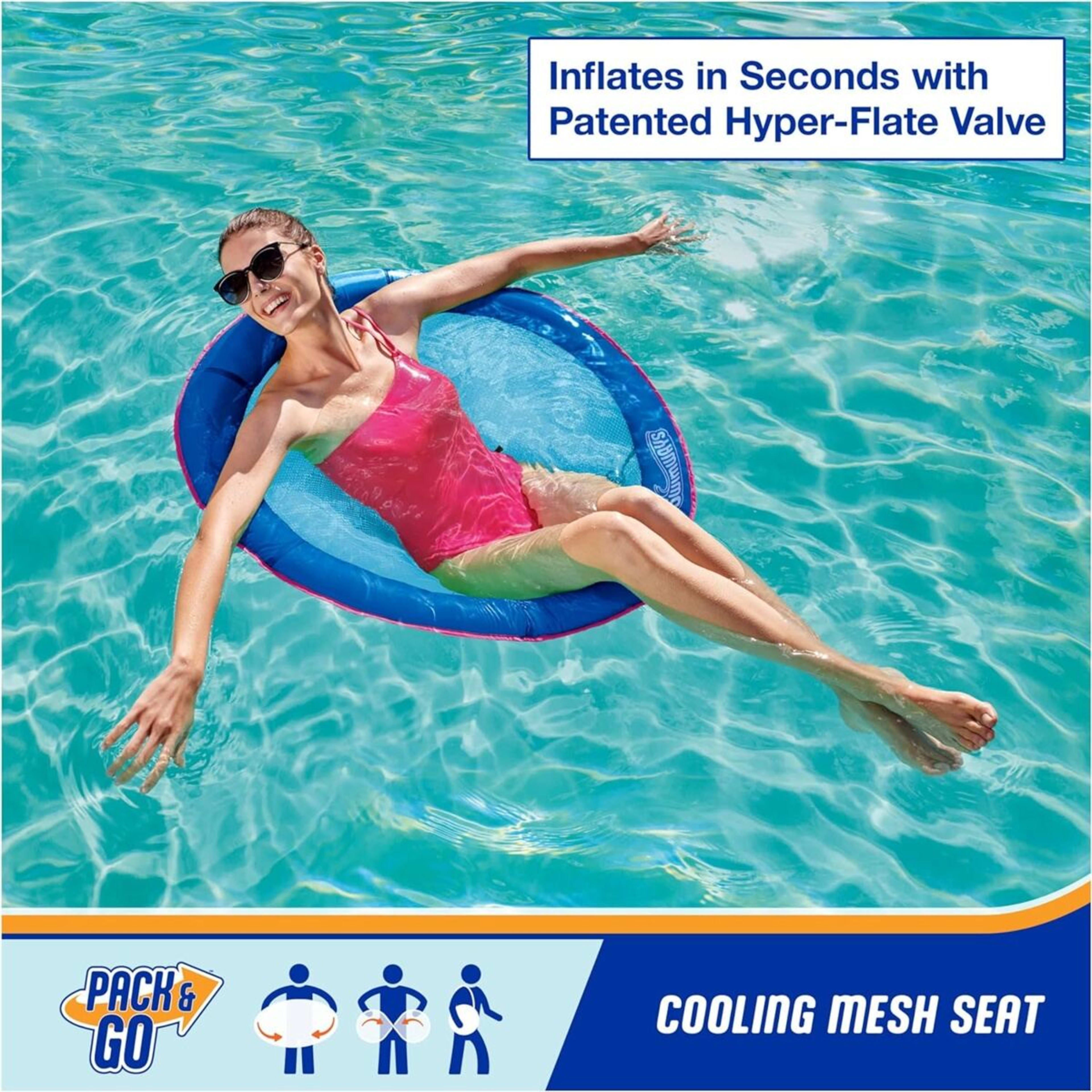2 Swimways Premium Spring Float Papasan - Sky Blue, 2 of 7