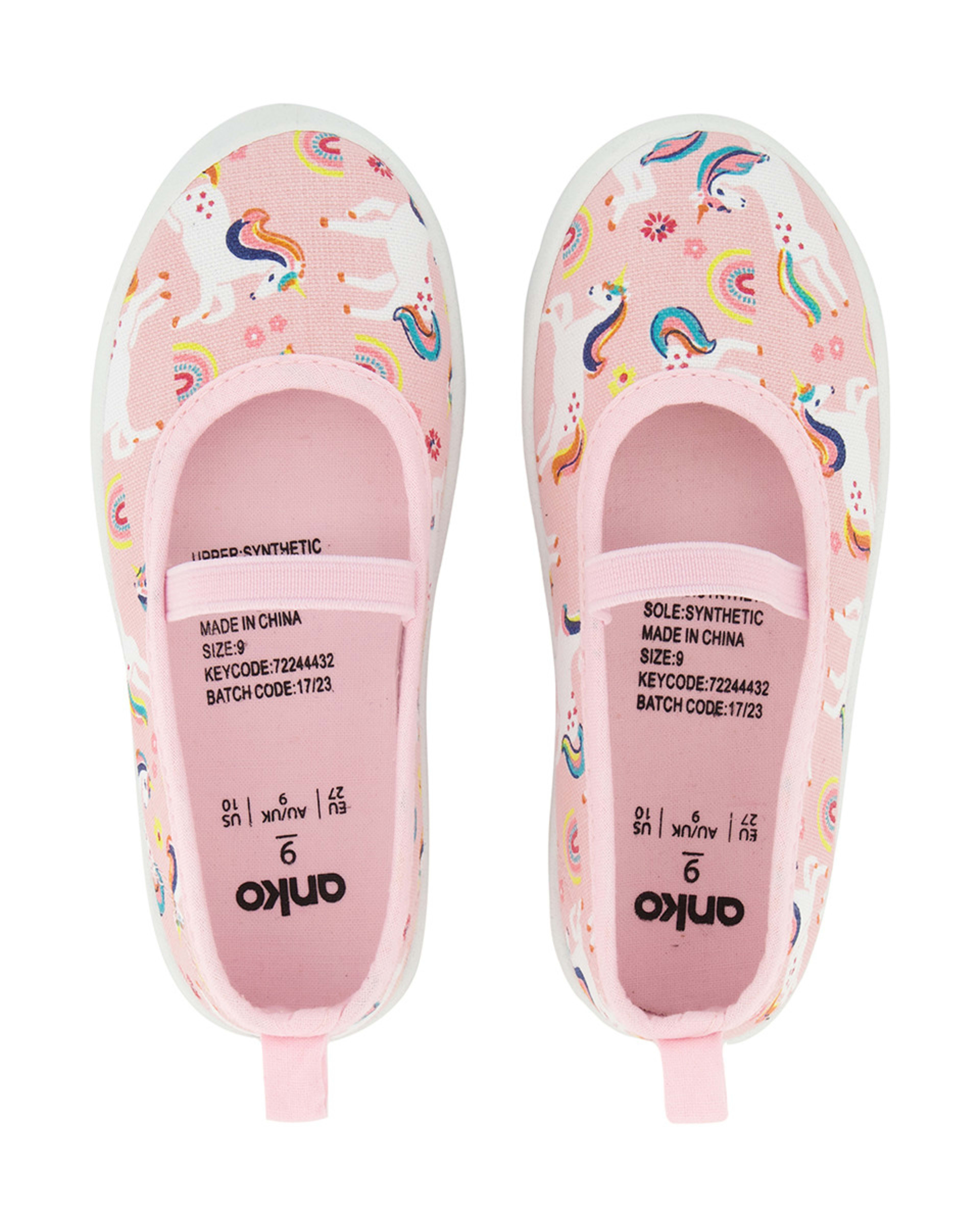 Junior Print Canvas Shoes Kmart