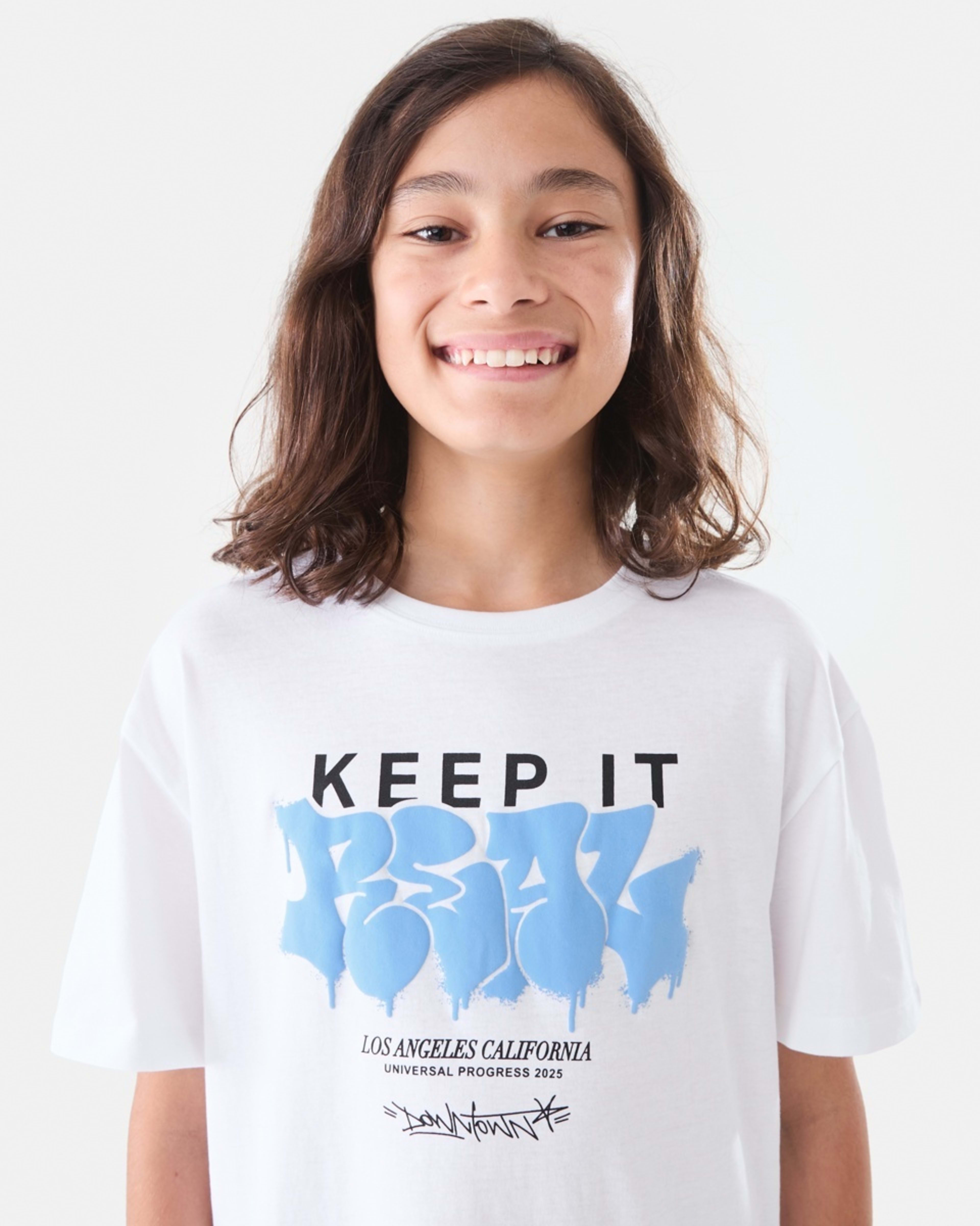 3 Short Sleeve Graphic Print T-shirt Wht Graff, 3 of 6